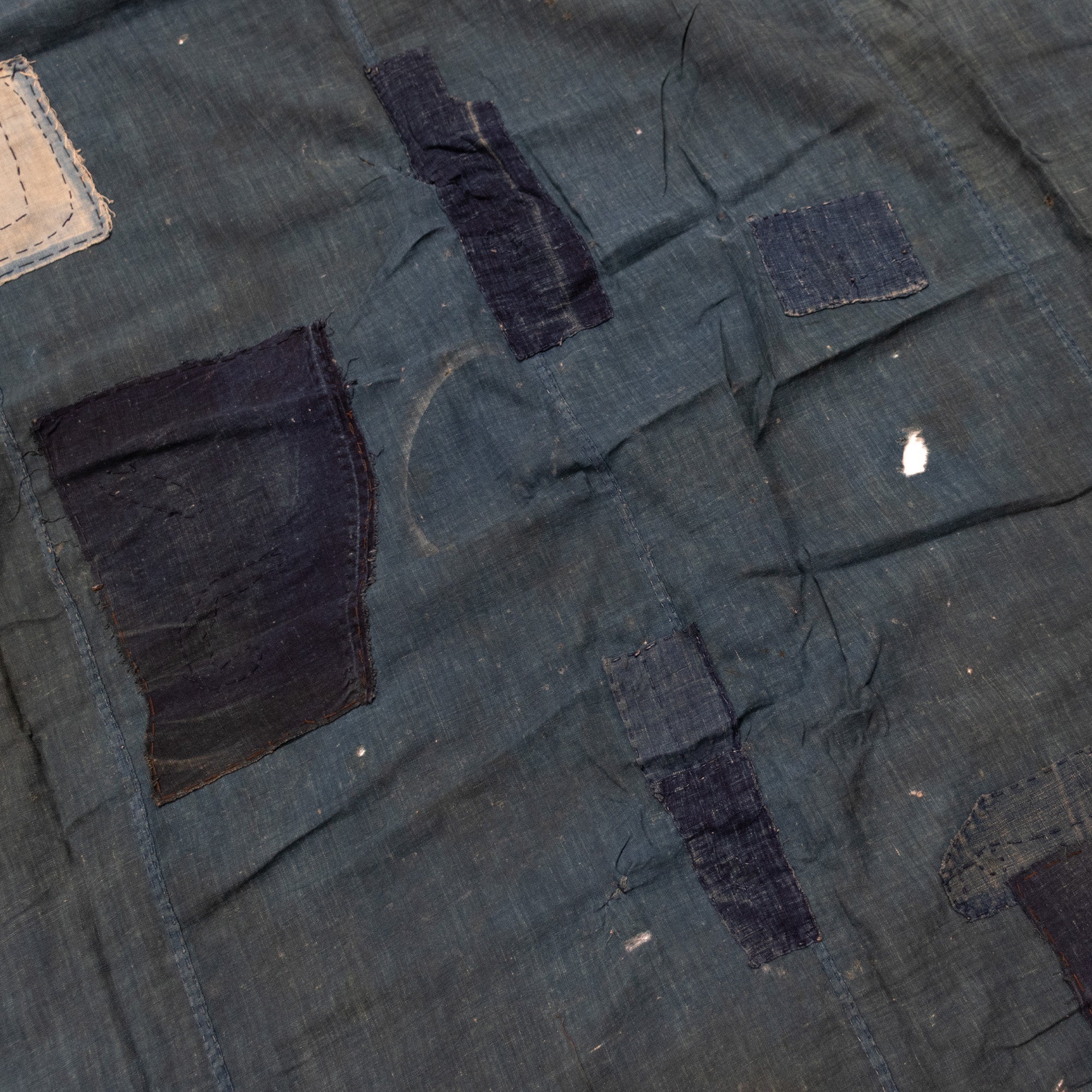 Boro 4 Panel Furoshiki | Japanese Indigo