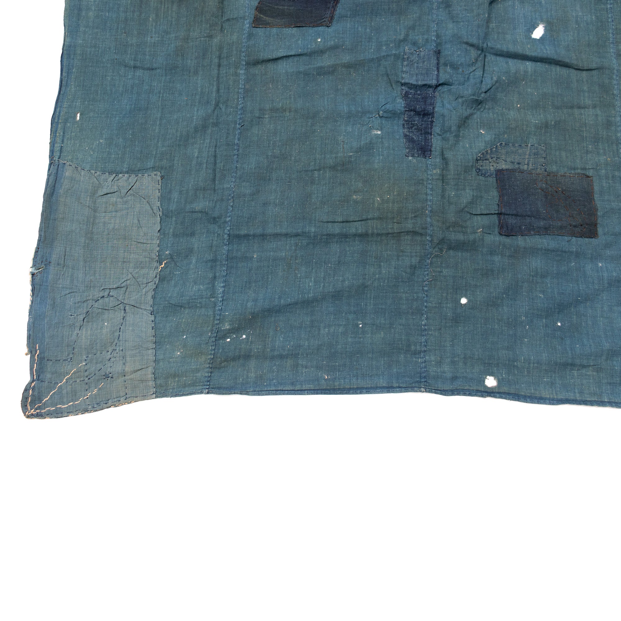 Boro 4 Panel Furoshiki | Japanese Indigo