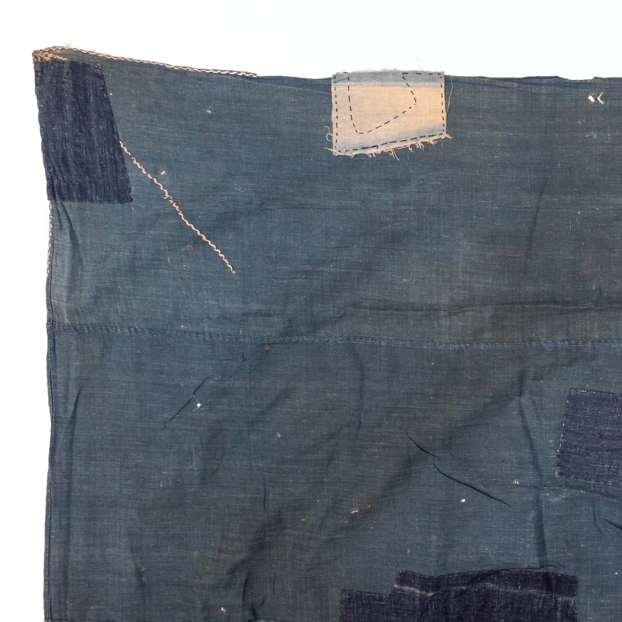 Boro 4 Panel Furoshiki | Japanese Indigo