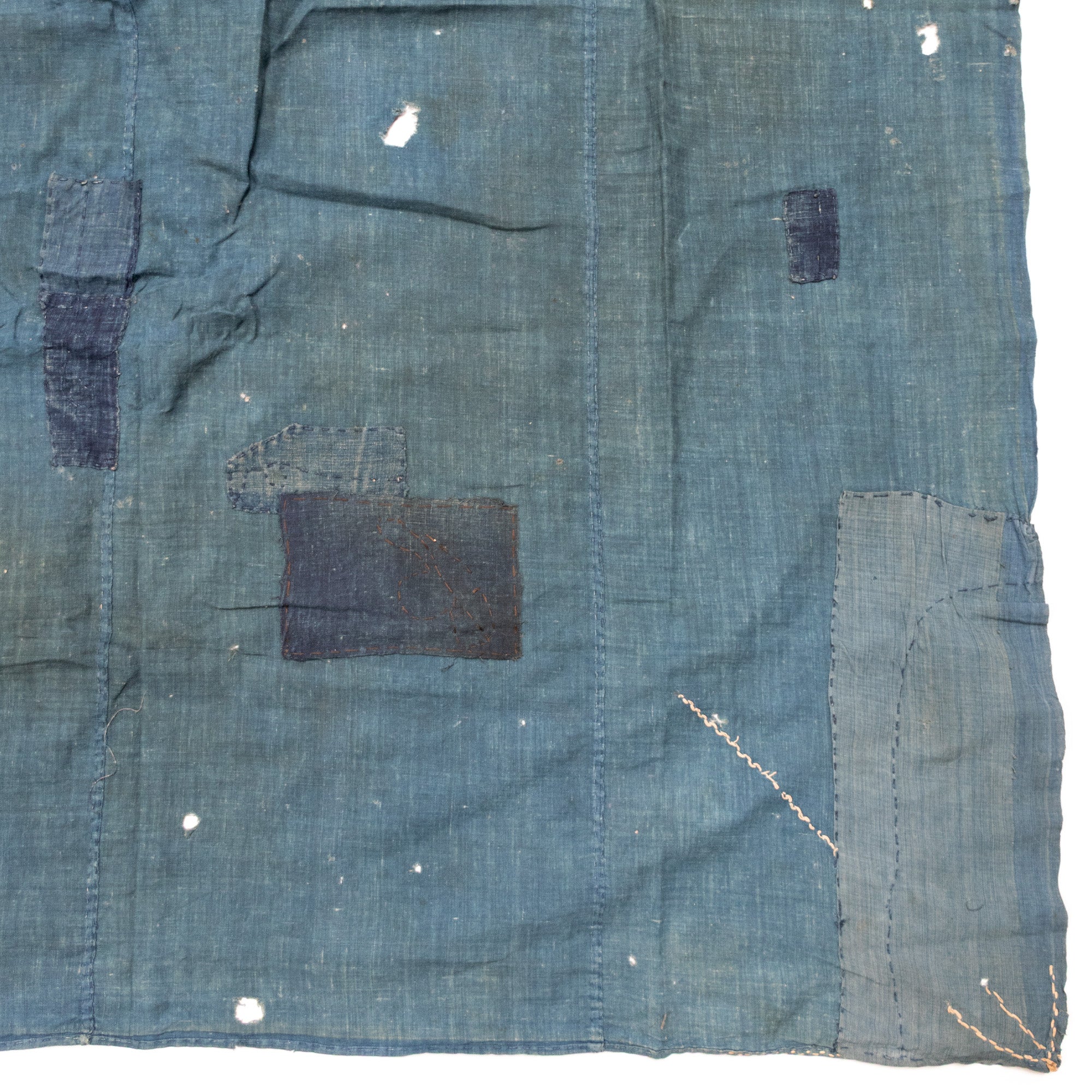 Boro 4 Panel Furoshiki | Japanese Indigo
