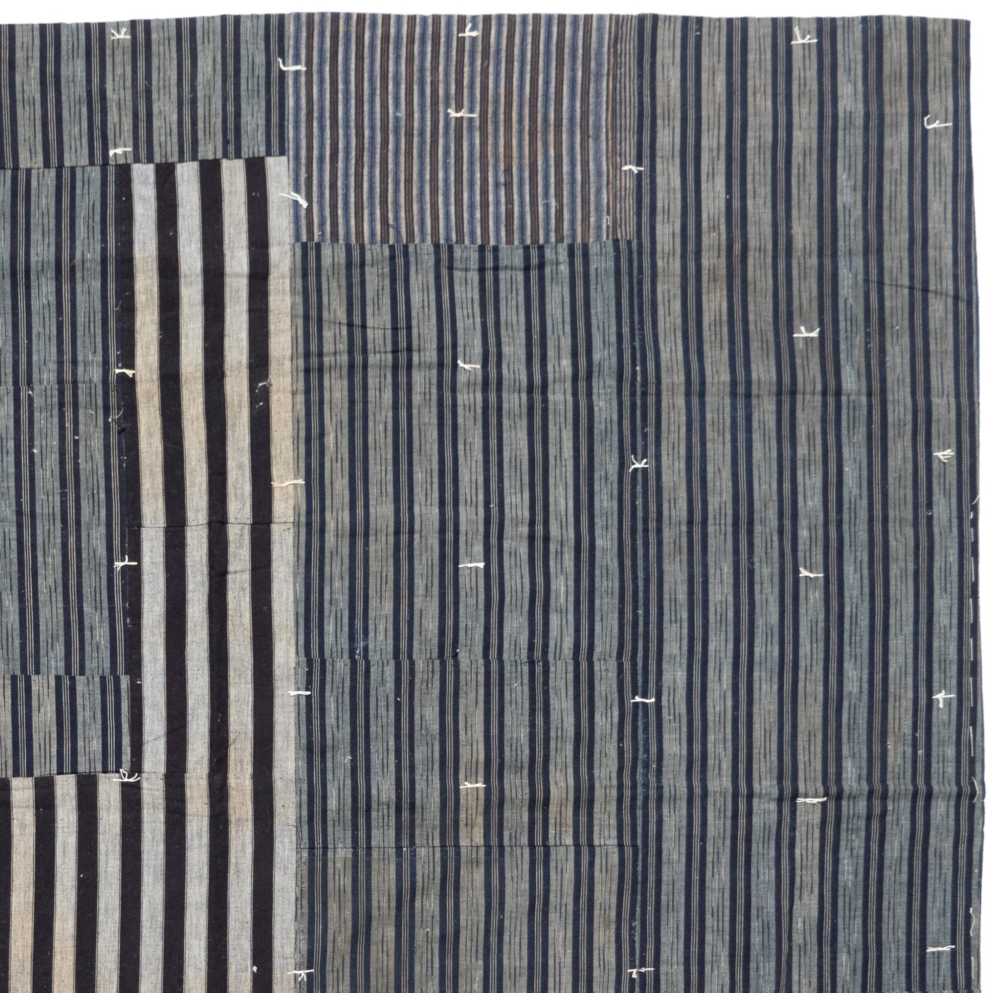 Shima Boro Multilayer Blanket | Japanese Indigo