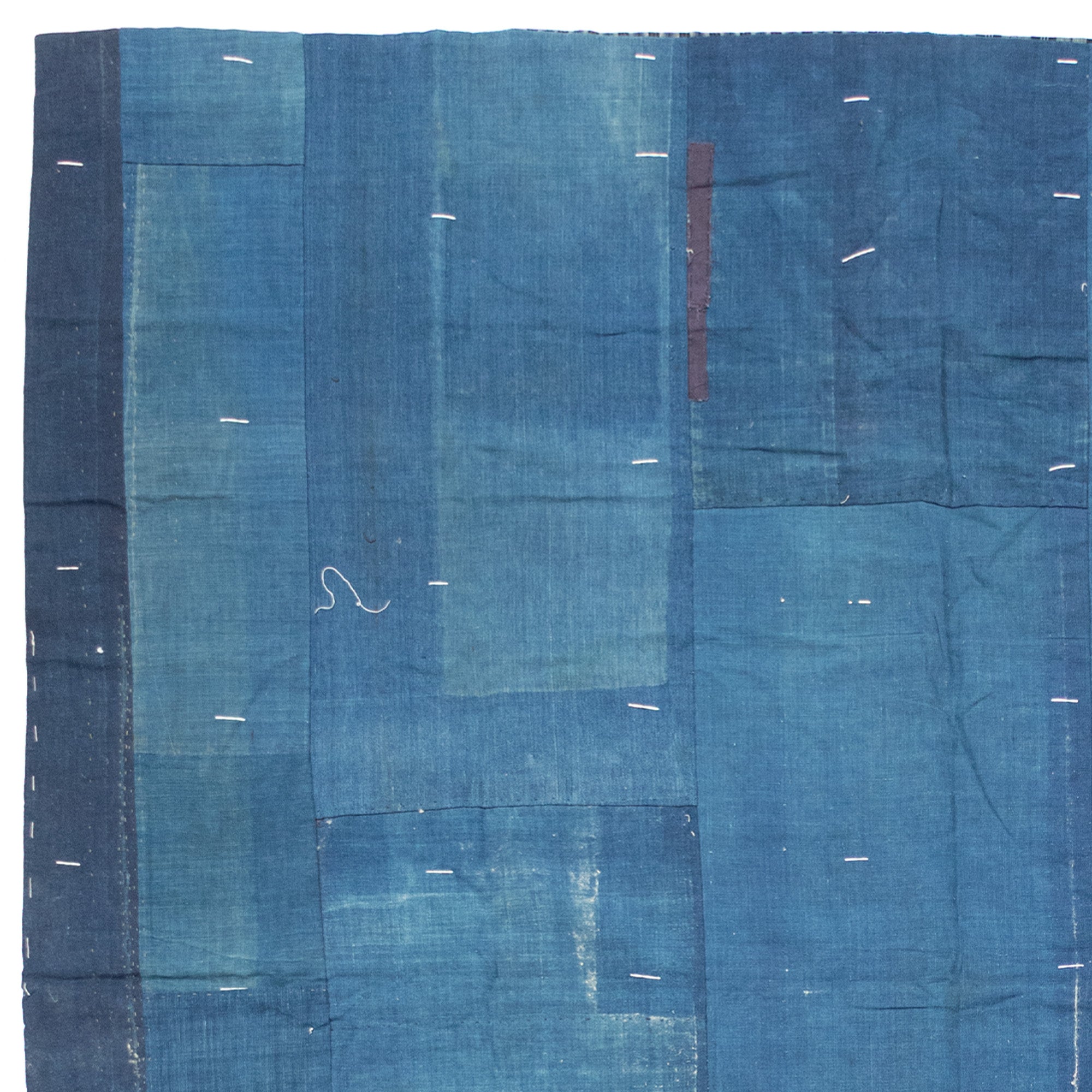 Shima Boro Multilayer Blanket | Japanese Indigo