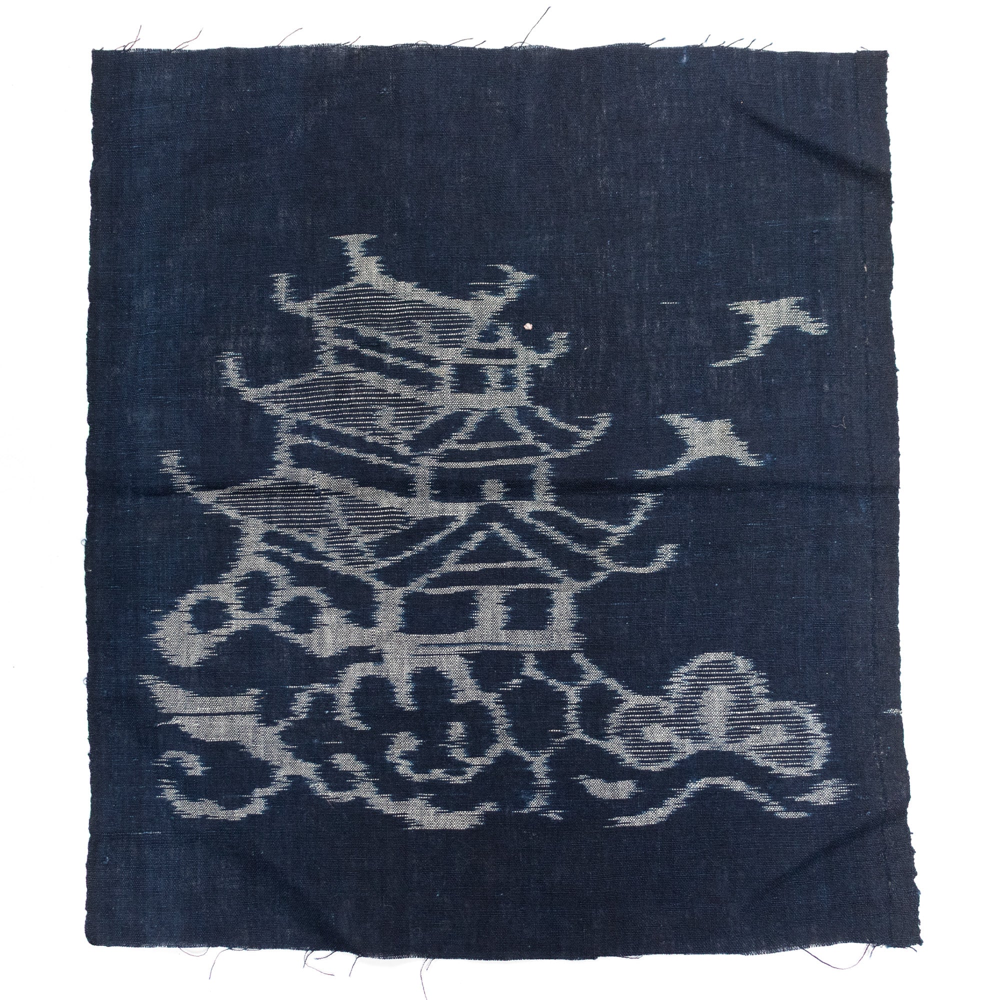 Japanese Indigo Kasuri Ikat Single Panel
