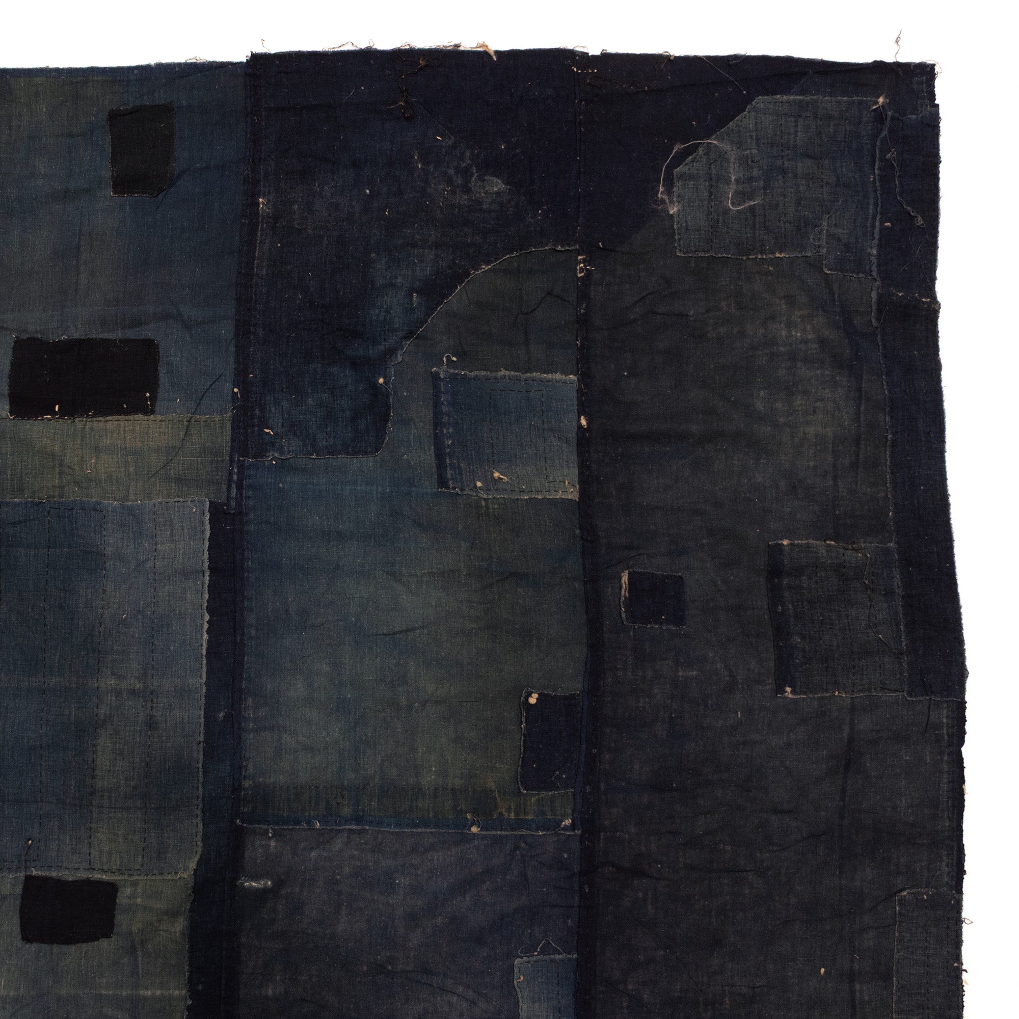 Indigo Boro Sheet | Japanese Patchwork Textile