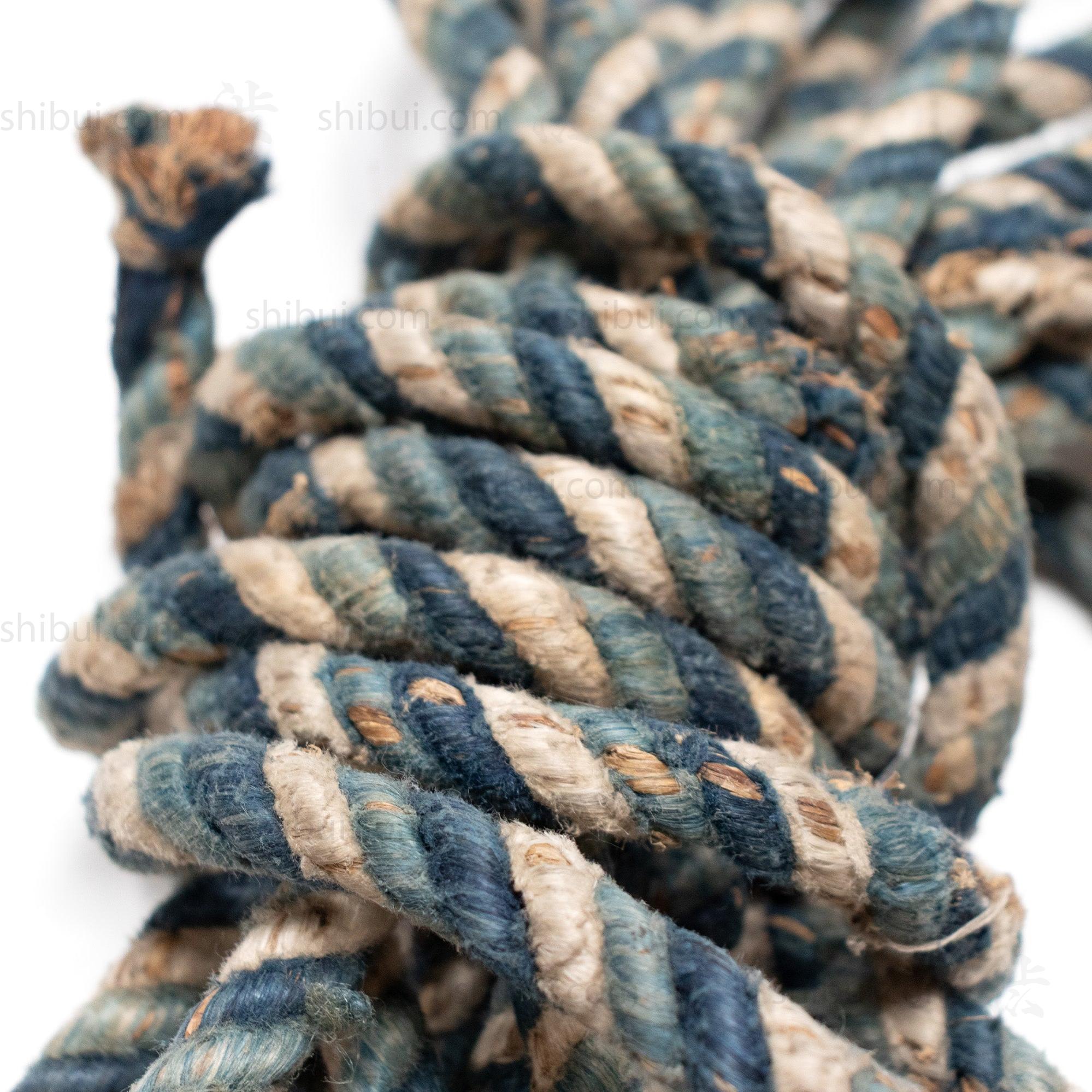 Indigo Cotton Reinforced Straw Rope