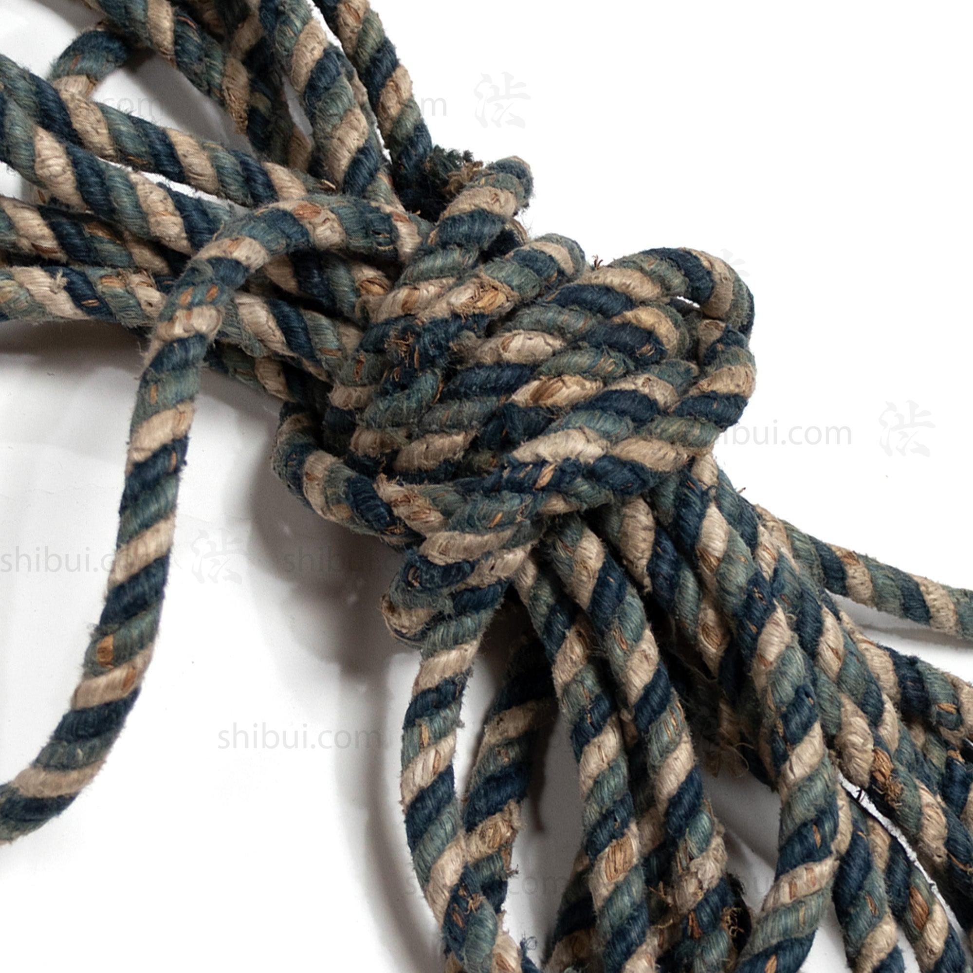 Indigo Cotton Reinforced Straw Rope