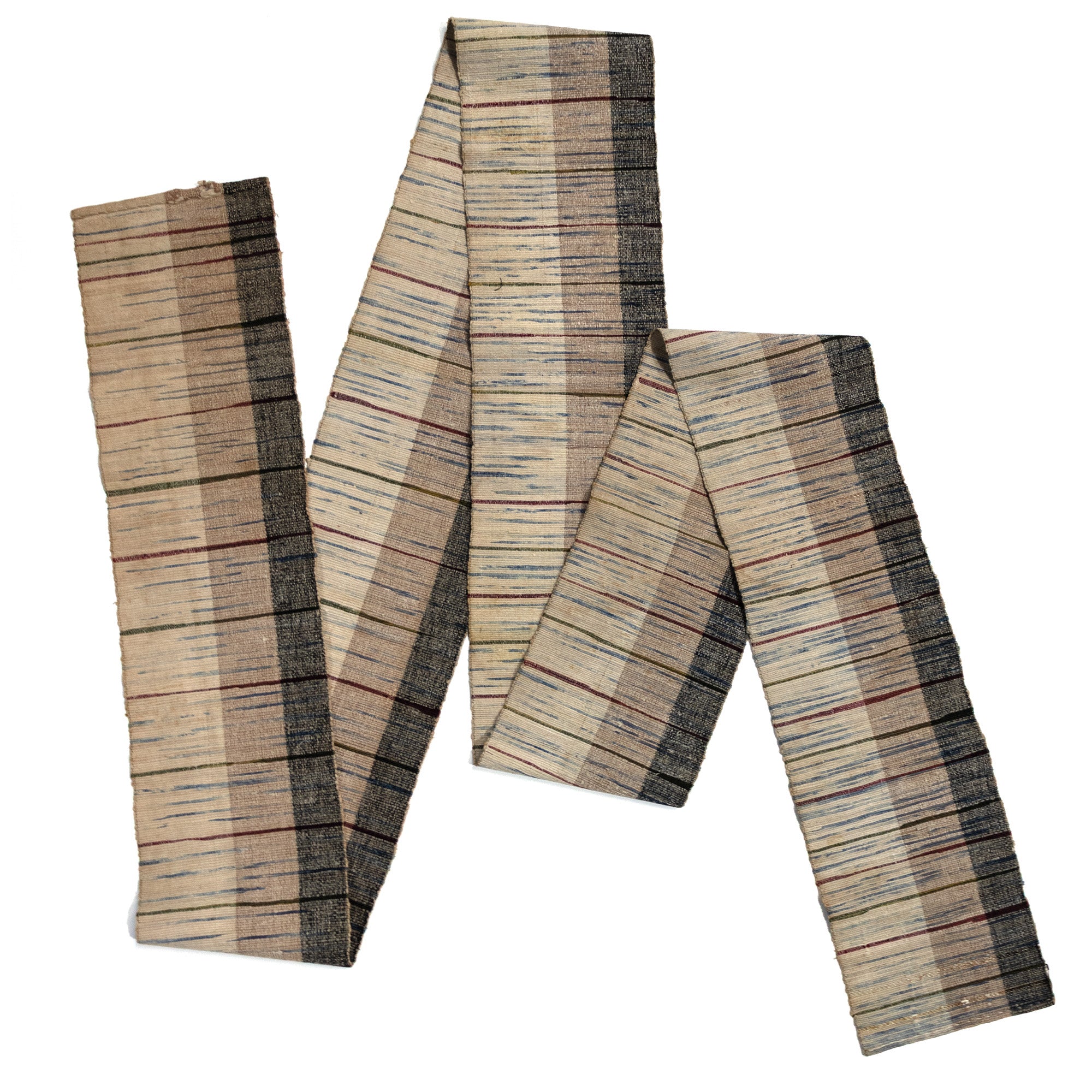 Sakiori Obi | Recycled Silk Upcycled Ragweave Belt