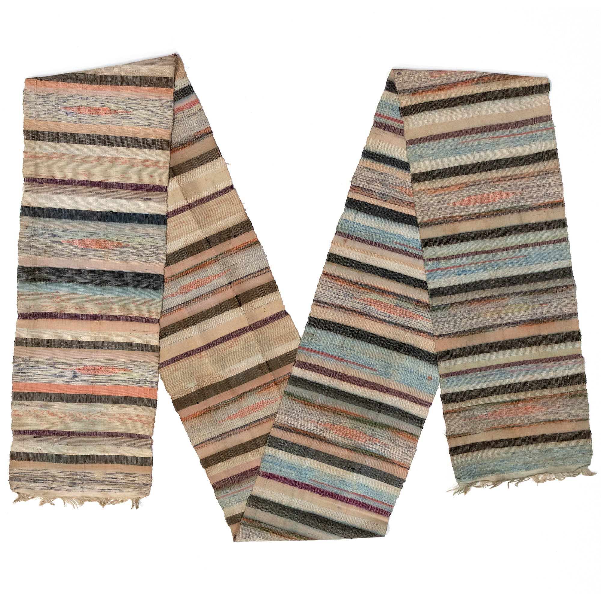 Sakiori Obi | Recycled Silk Upcycled Ragweave Belt