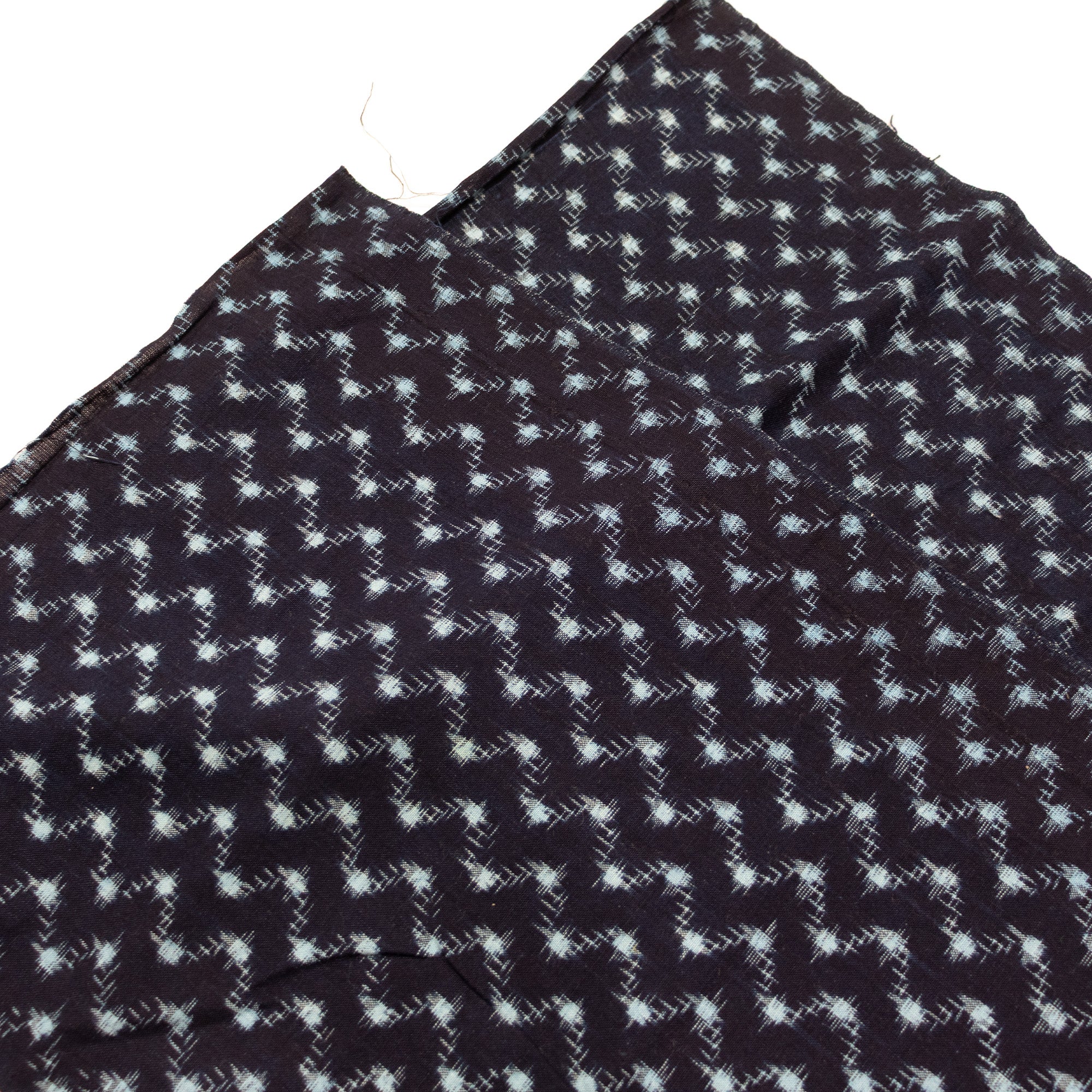Japanese Patchwork Indigo Kasuri Ikat Panel