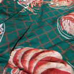 Lobster Uchikake | Japanese Antique Quilted Kimono