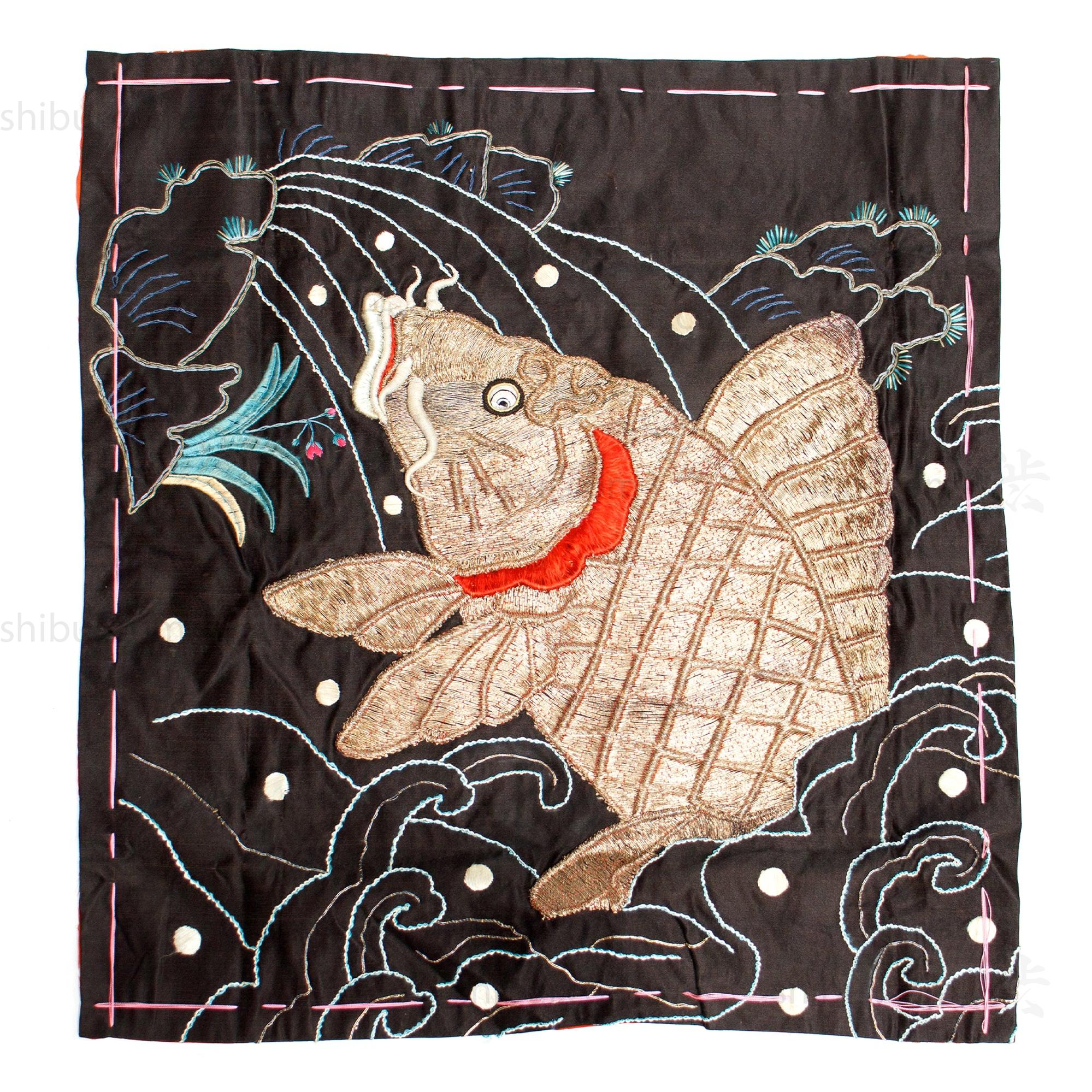 Koi Fukusa Japanese Antique Gift Cover