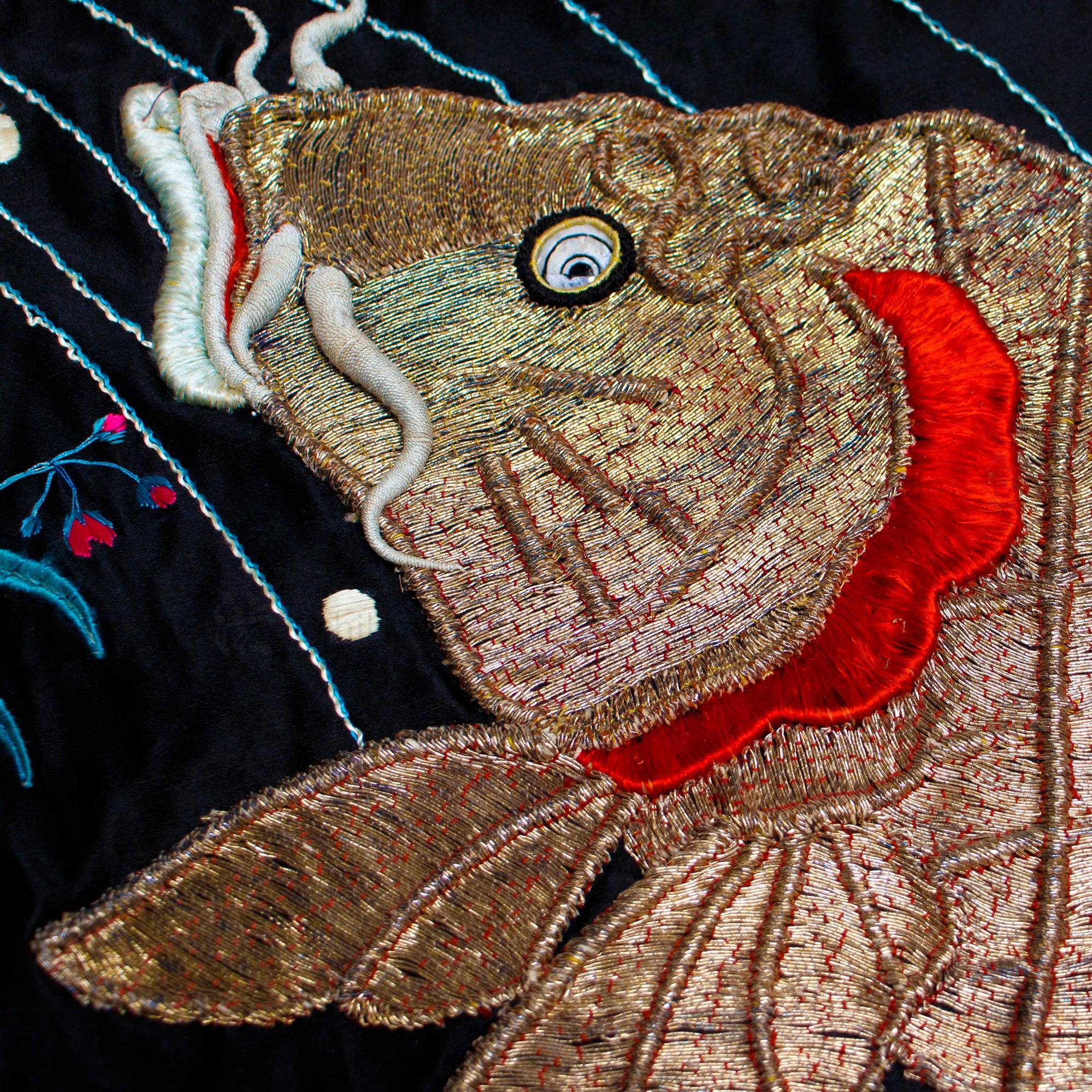 Koi Fukusa Japanese Antique Gift Cover