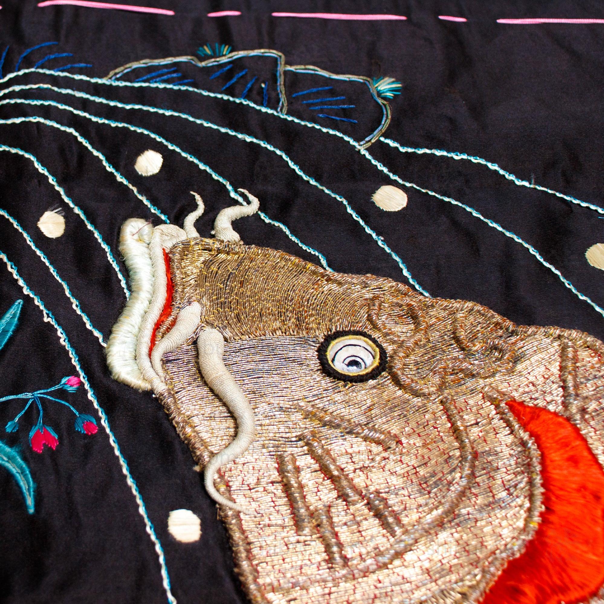 Koi Fukusa Japanese Antique Gift Cover