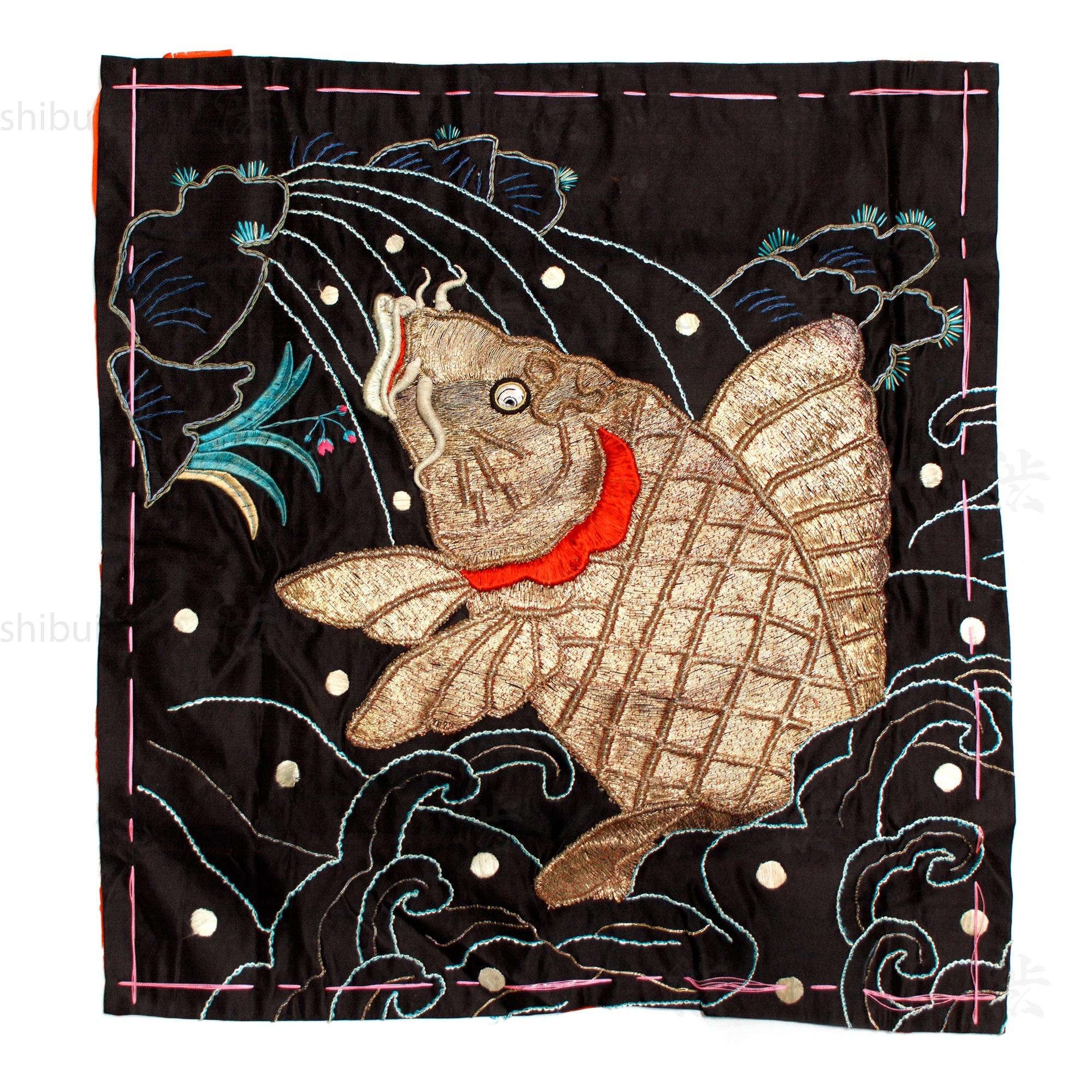 Koi Fukusa Japanese Antique Gift Cover