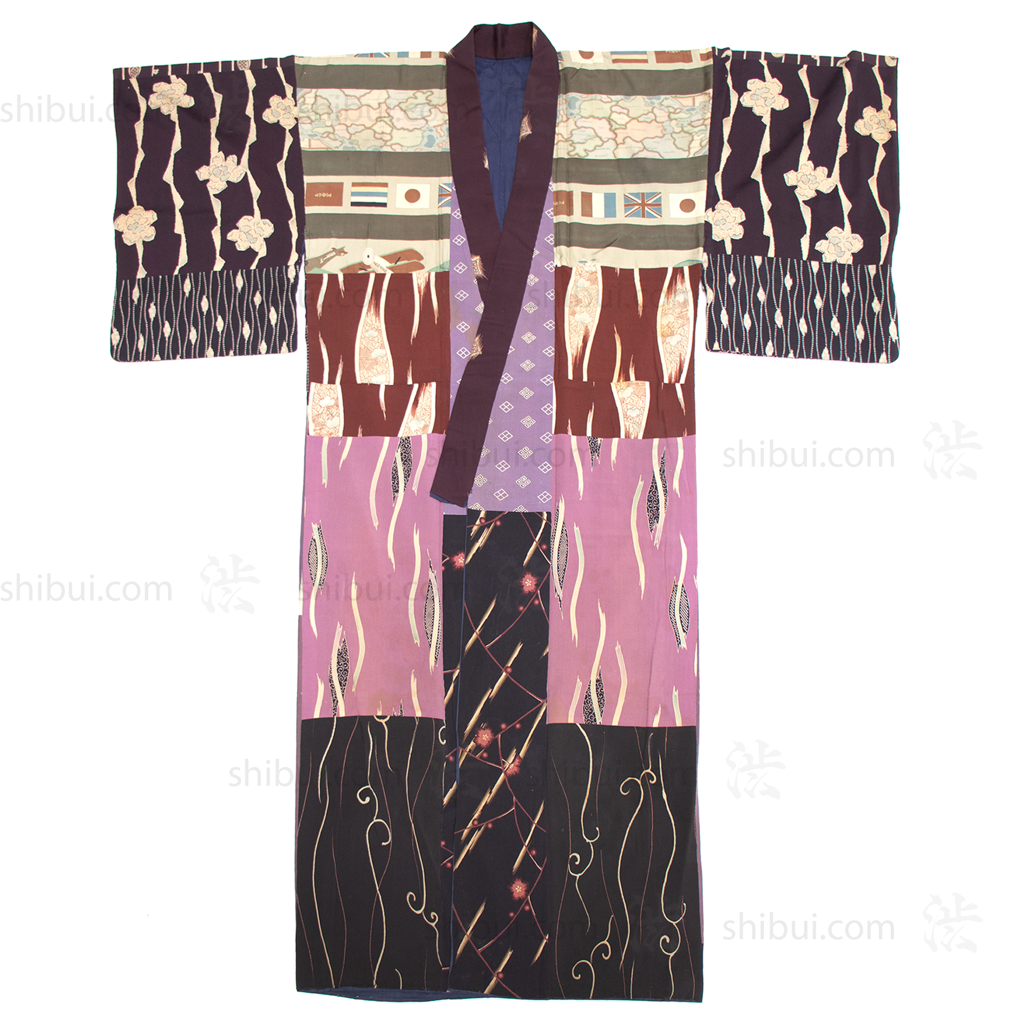 Rare Yosegire Propaganda Patchwork Kimono
