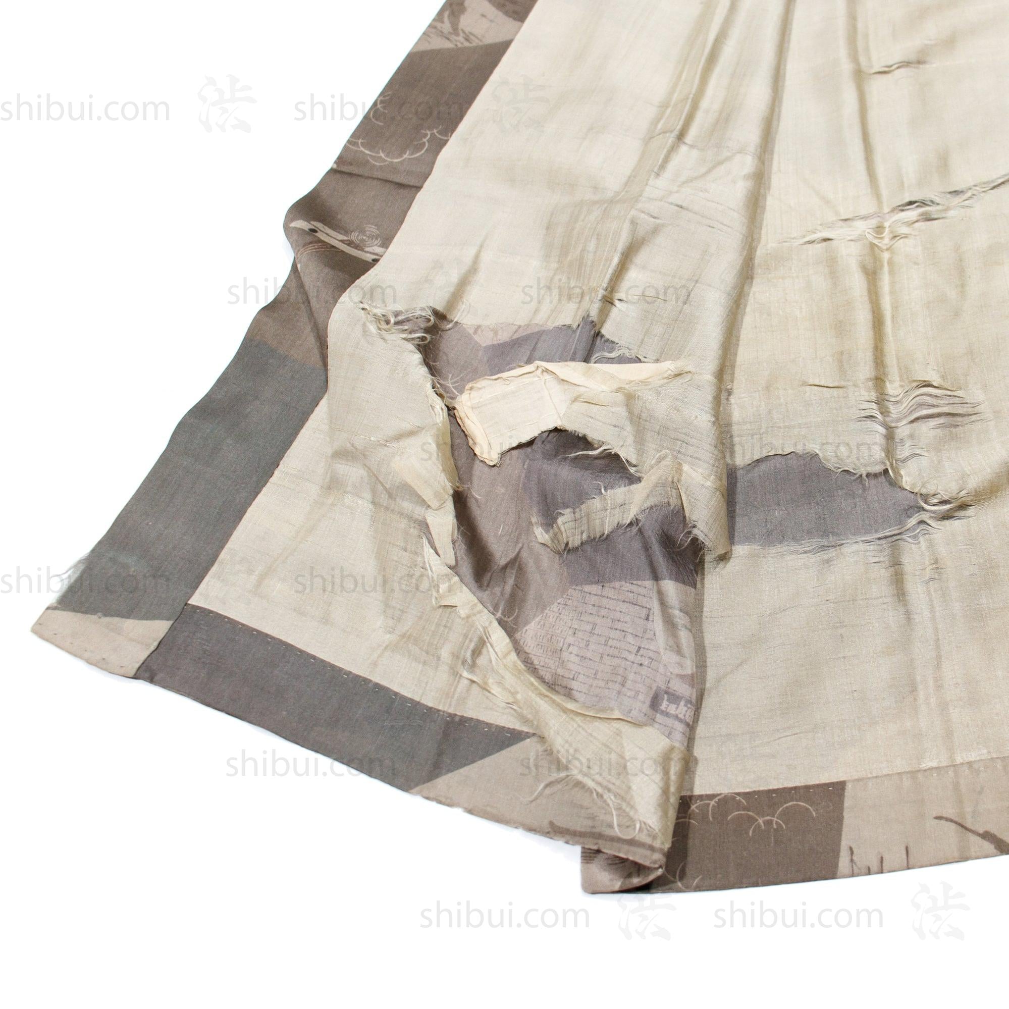 1930s Vintage Propaganda Battlefield Kimono