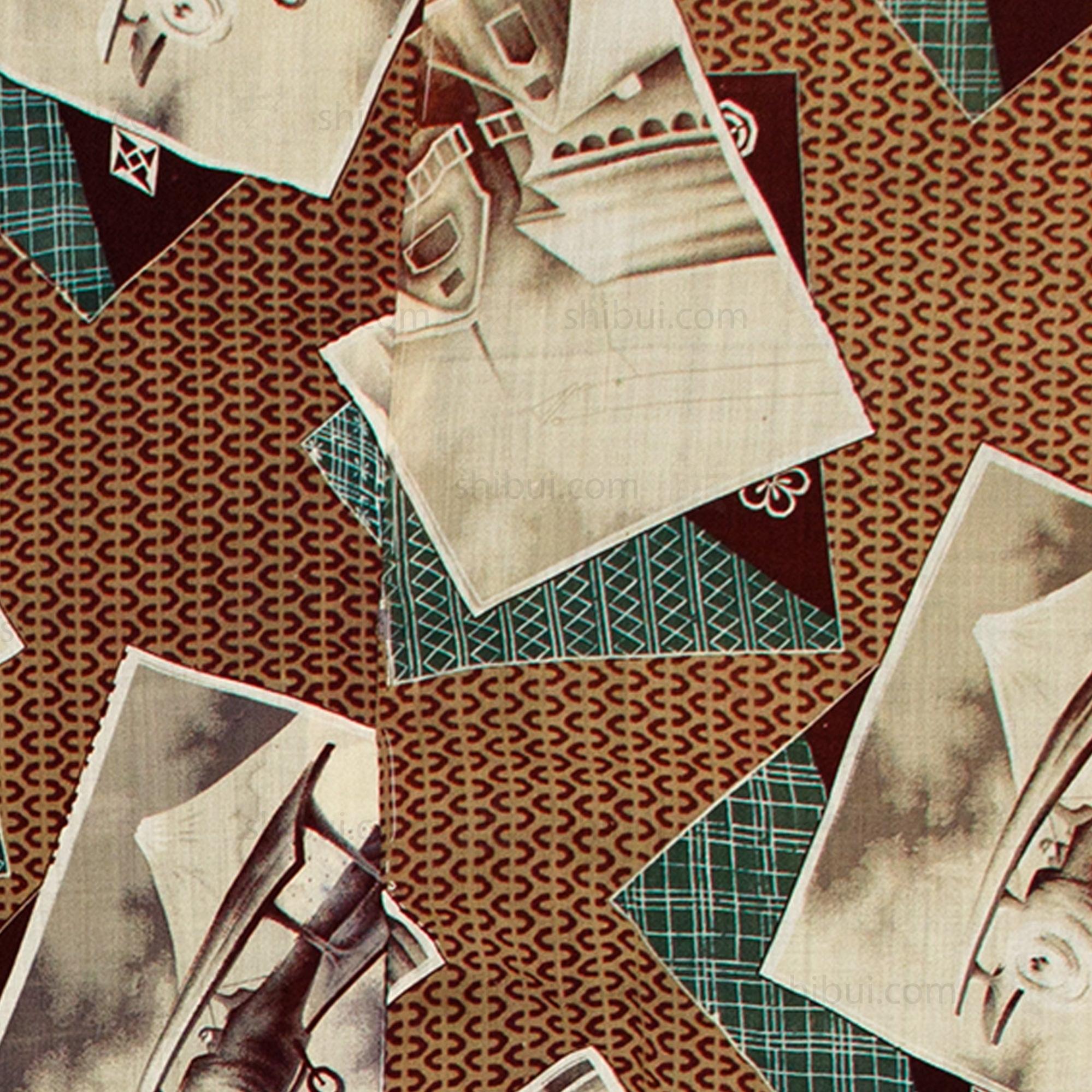 1930s Vintage Propaganda Biplane Men's Kimono