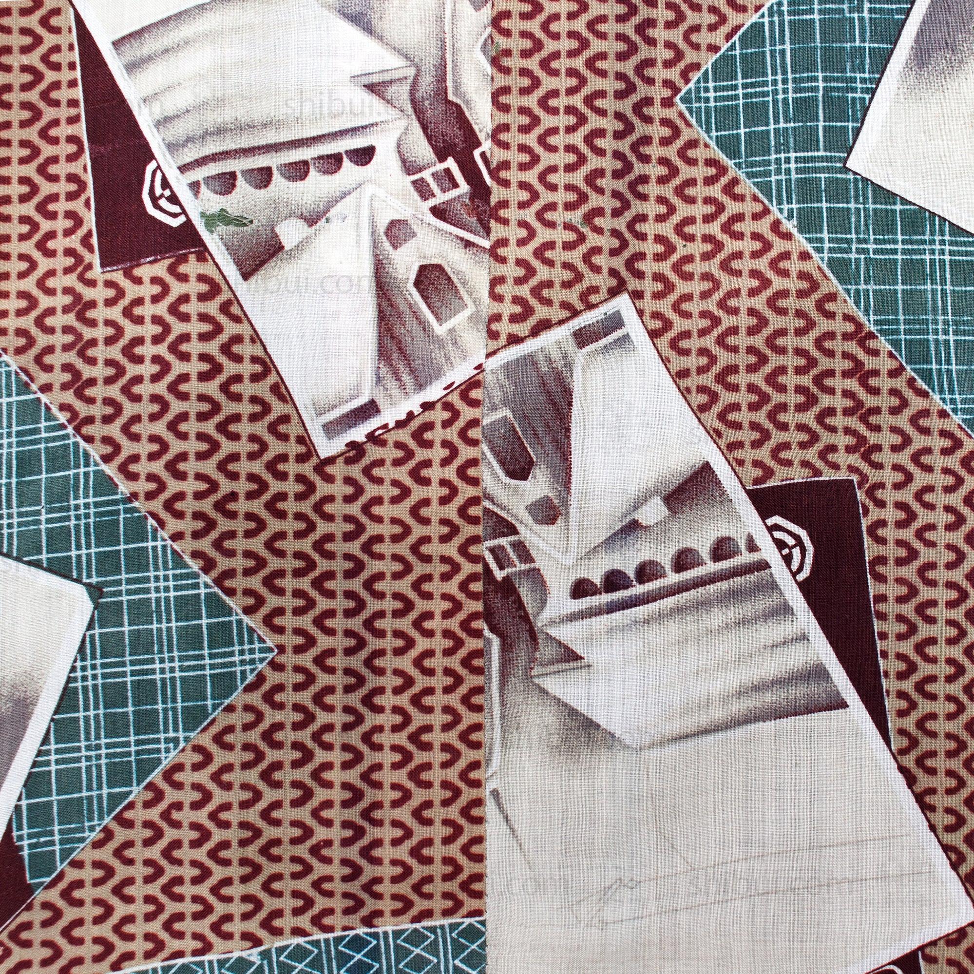 1930s Vintage Propaganda Biplane Men's Kimono