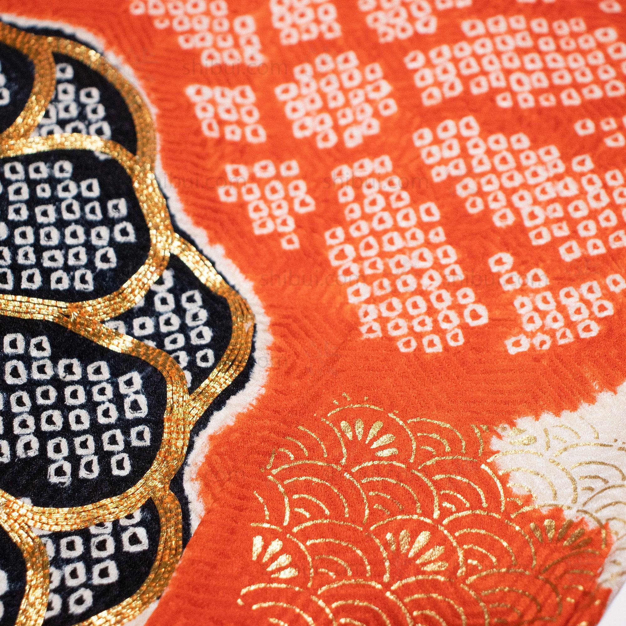 Silk Shibori Furisode | Japanese Women's Kimono