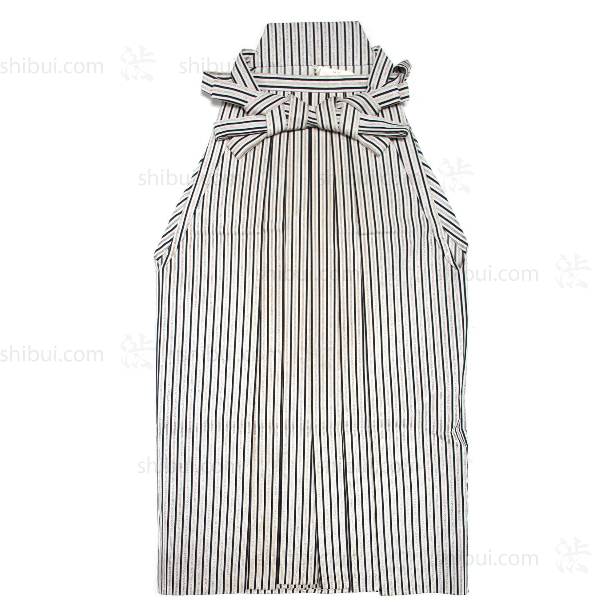 Hakama - White, Silver & Blue - Pinstripe