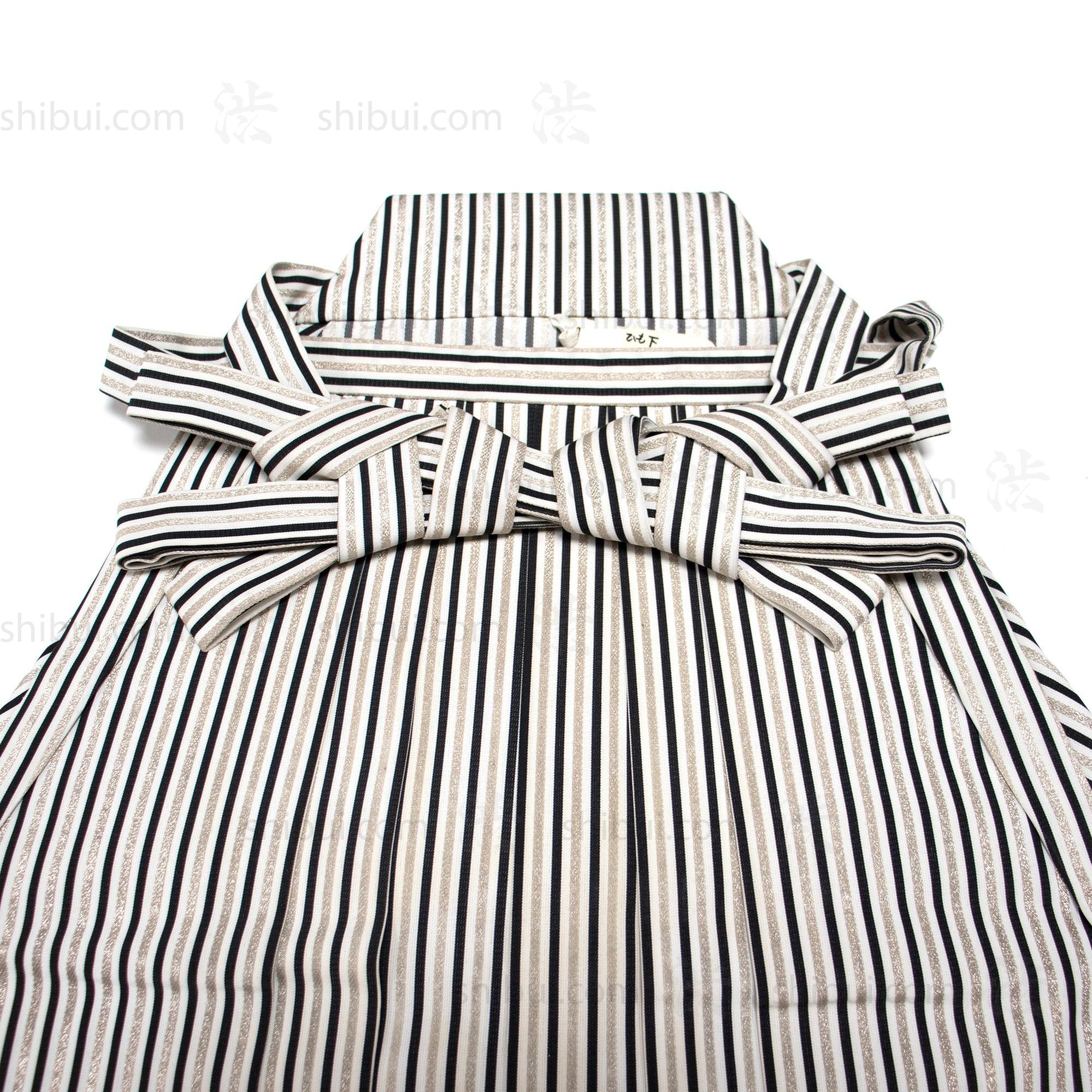 Hakama - White, Silver & Blue - Pinstripe