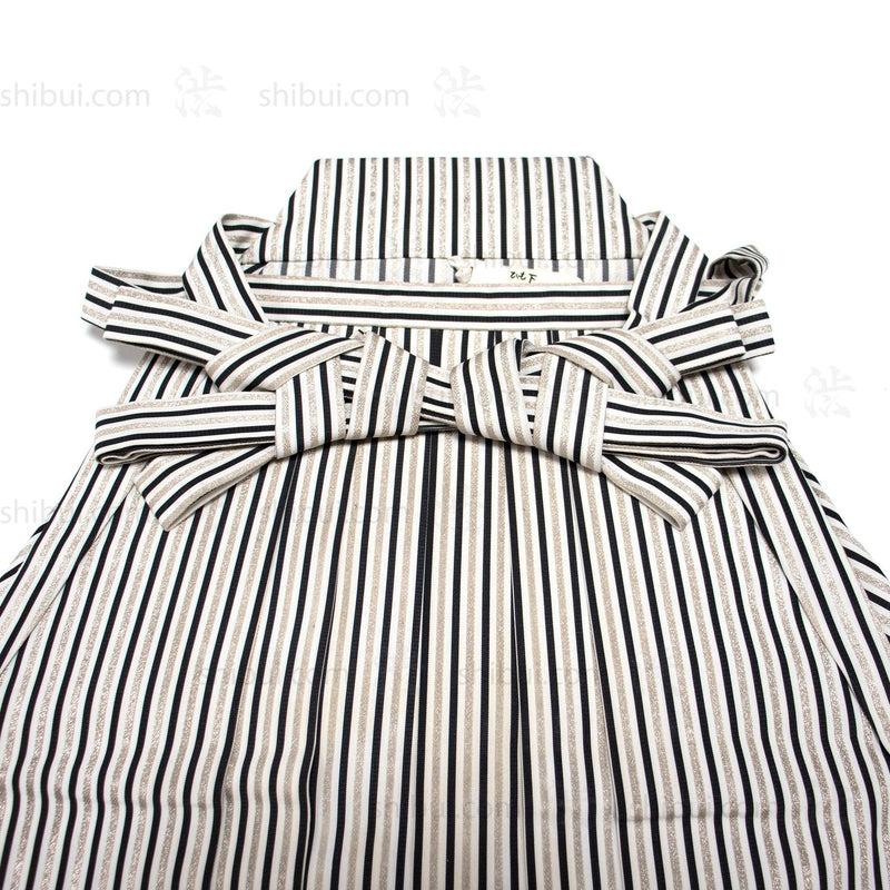 Hakama - White, Silver & Blue - Pinstripe