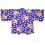 Festive Meisen Silk Haori with Top and Fan Motif