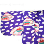 Festive Meisen Silk Haori with Top and Fan Motif