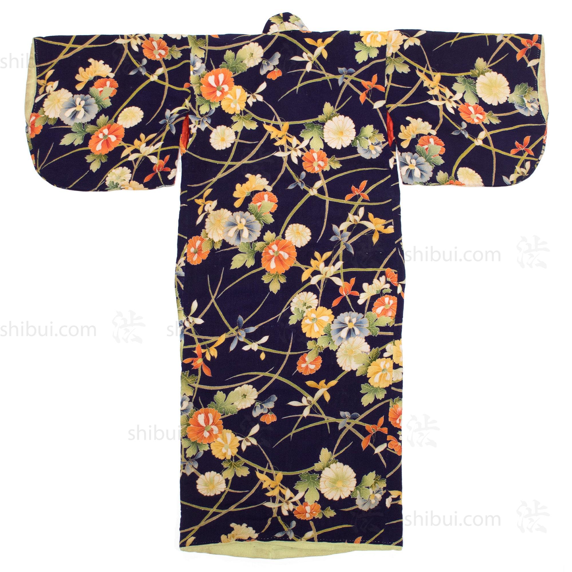 Taisho Era Girls Chirimen Kimono