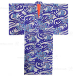 Meisen Waves & Lily Silk Kimono