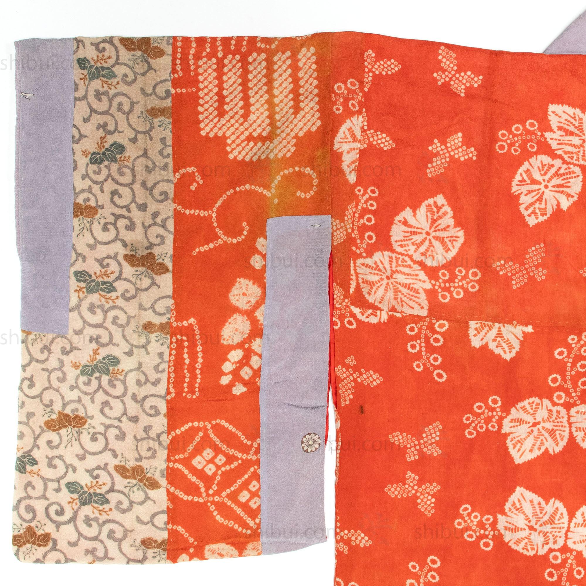 Yosegire Chirimen Patchwork Kimono