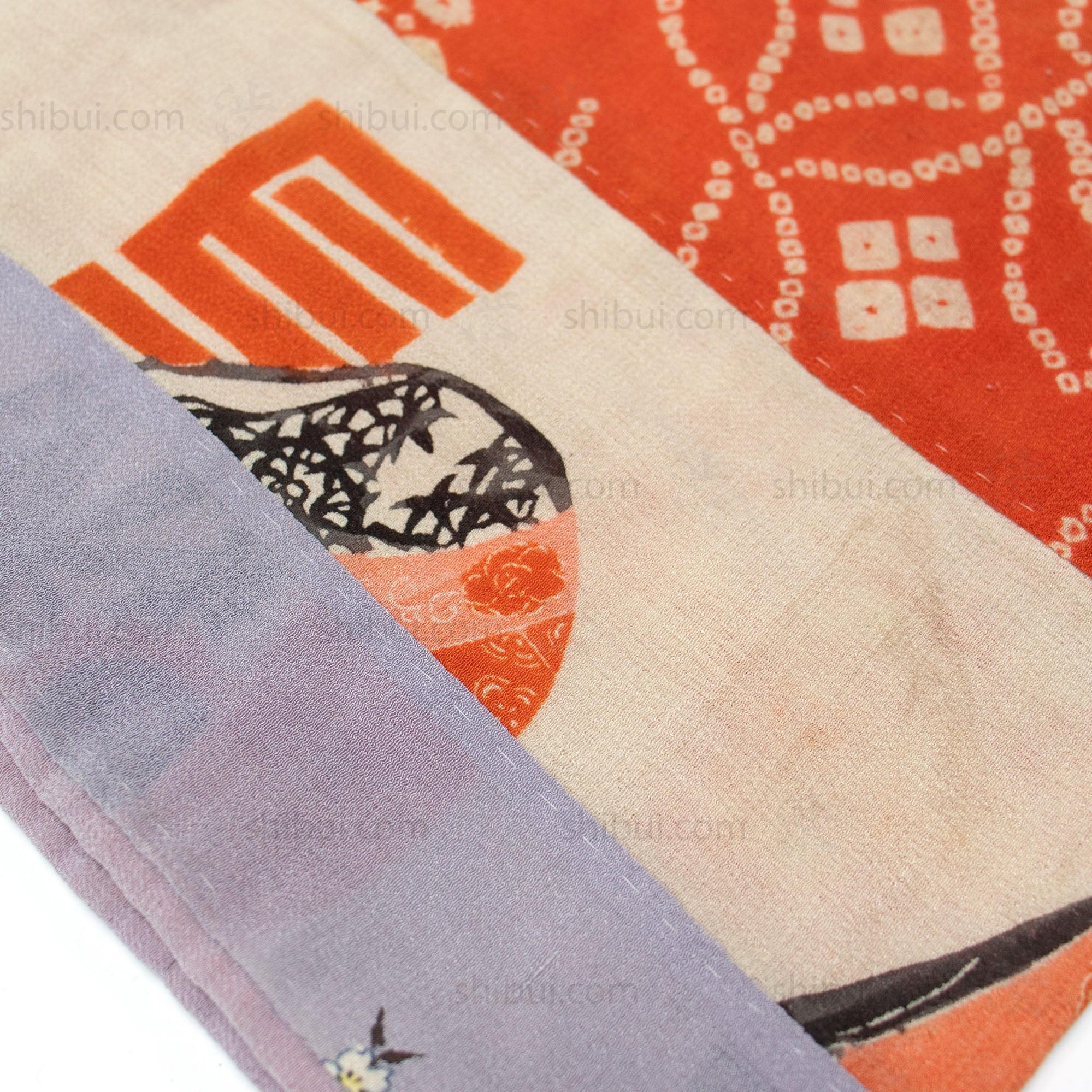 Yosegire Chirimen Patchwork Kimono