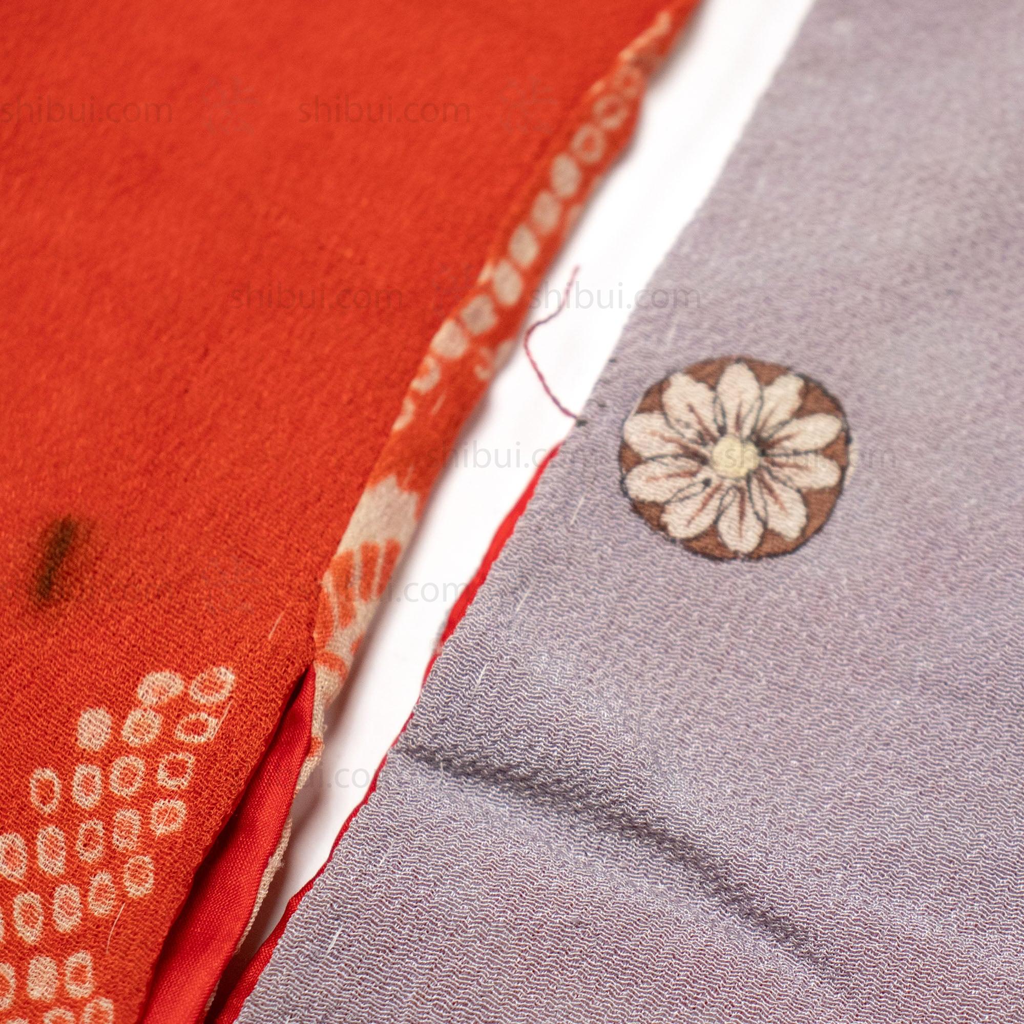 Yosegire Chirimen Patchwork Kimono