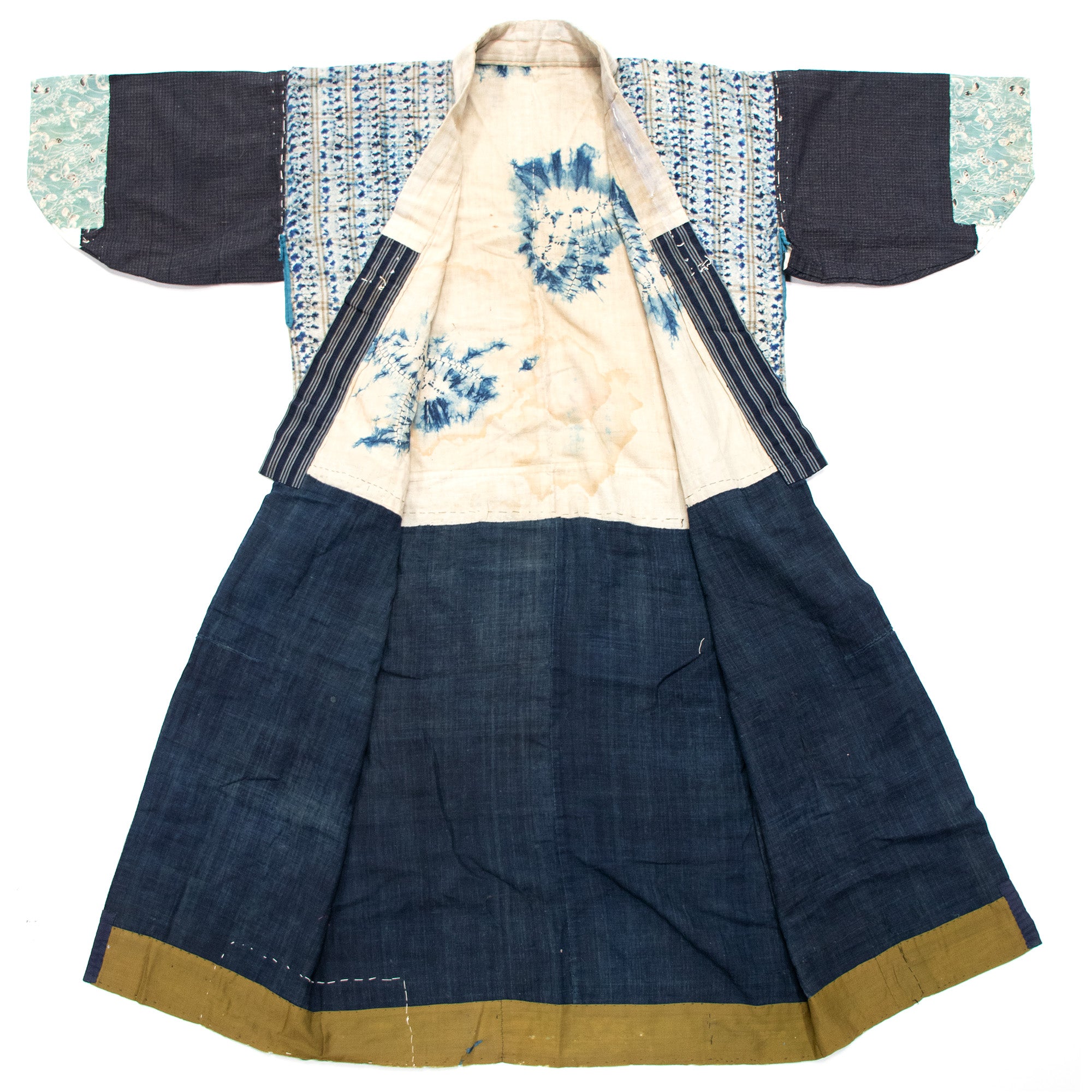 Yosegire Blue Patchwork Kimono