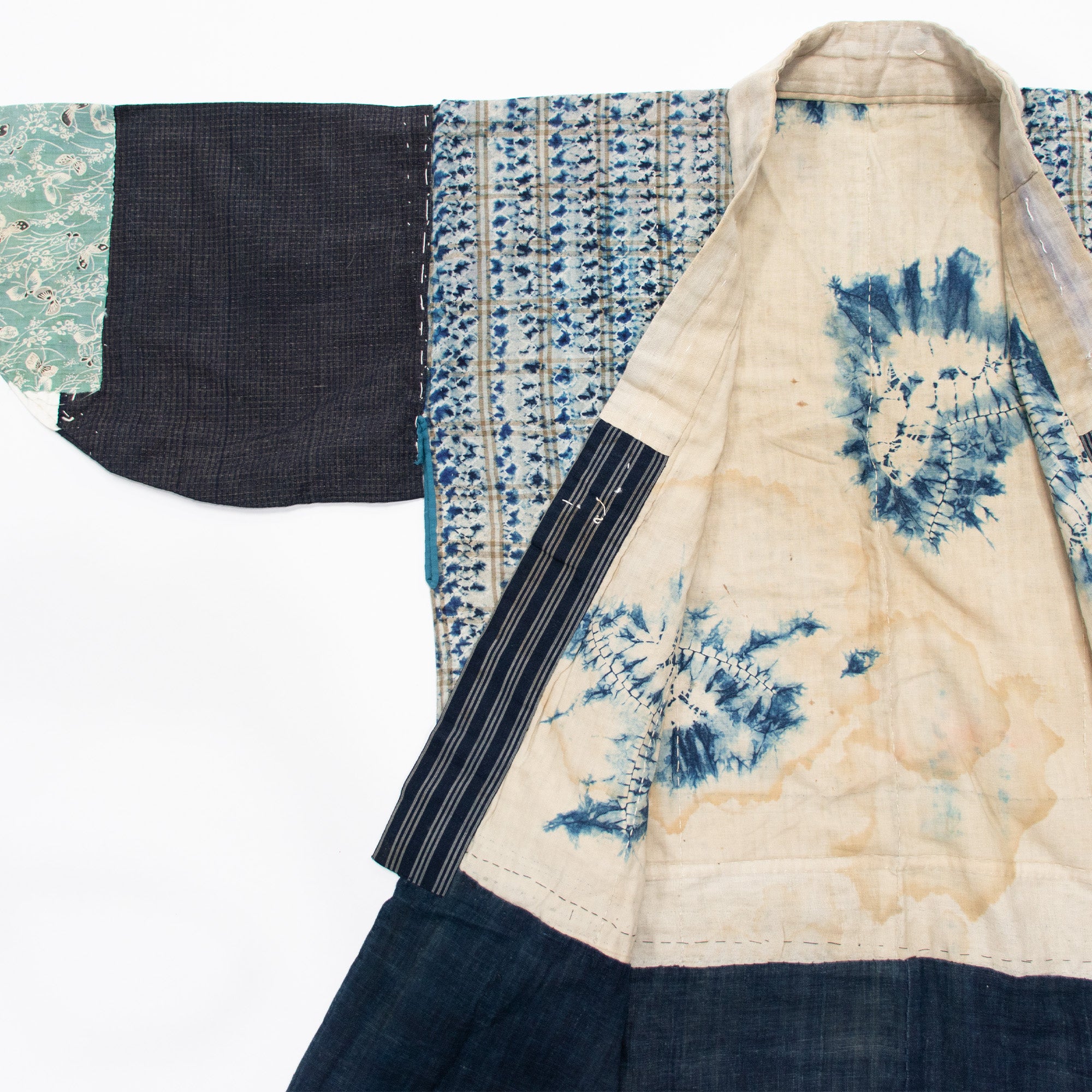 Yosegire Blue Patchwork Kimono