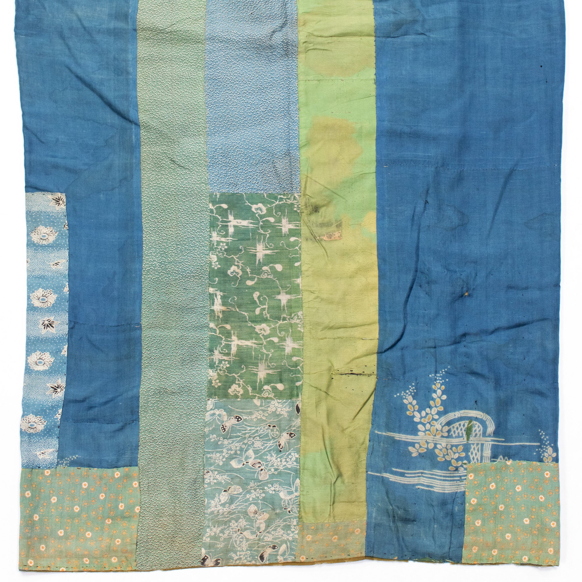 Yosegire Blue Patchwork Kimono