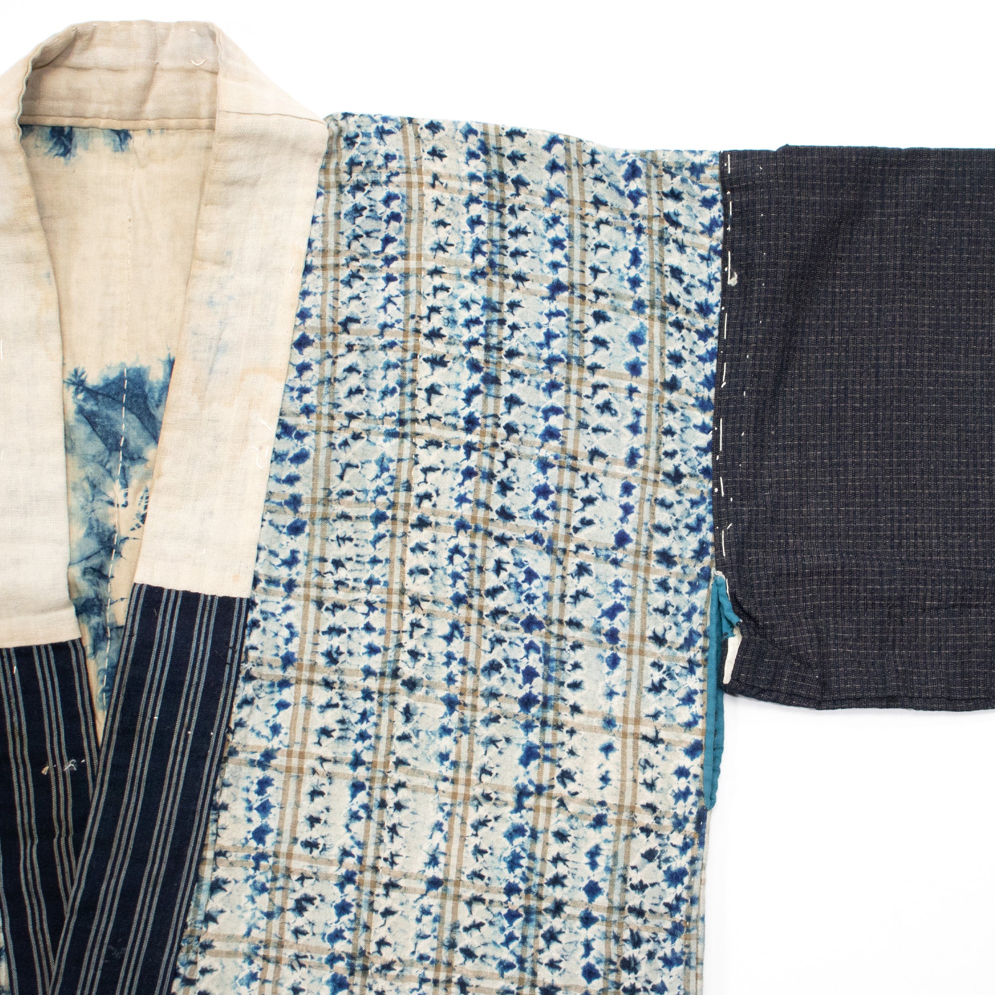 Yosegire Blue Patchwork Kimono