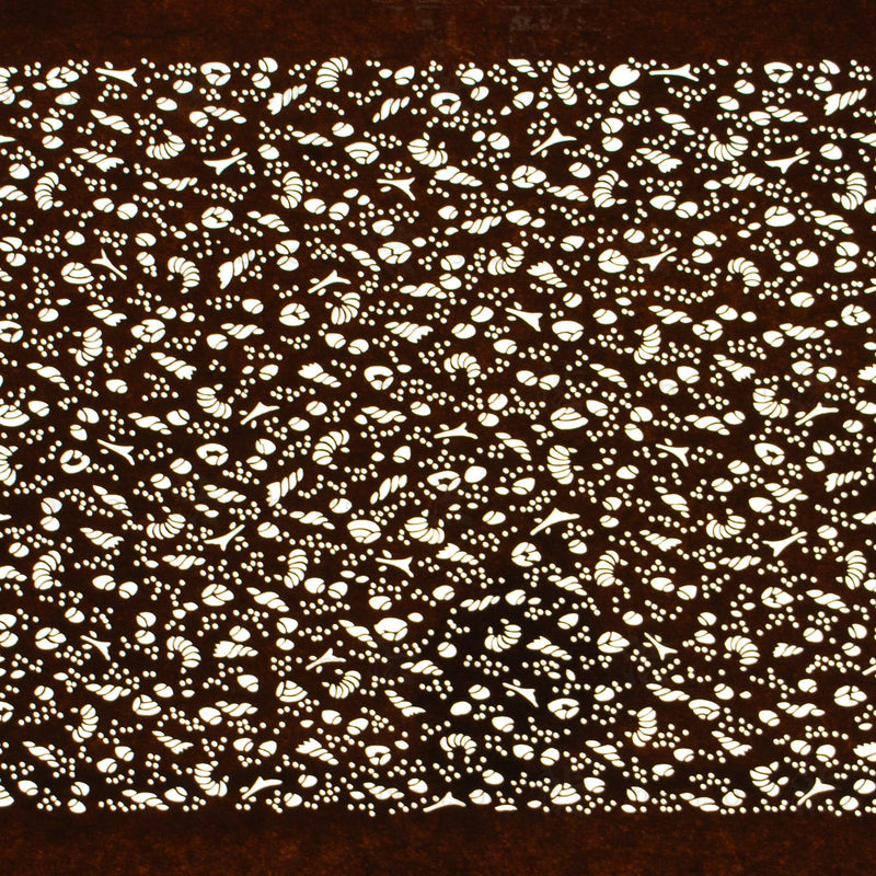 Hand Cut Edo Komon Katagami | Japanese Lacquered Paper Stencil