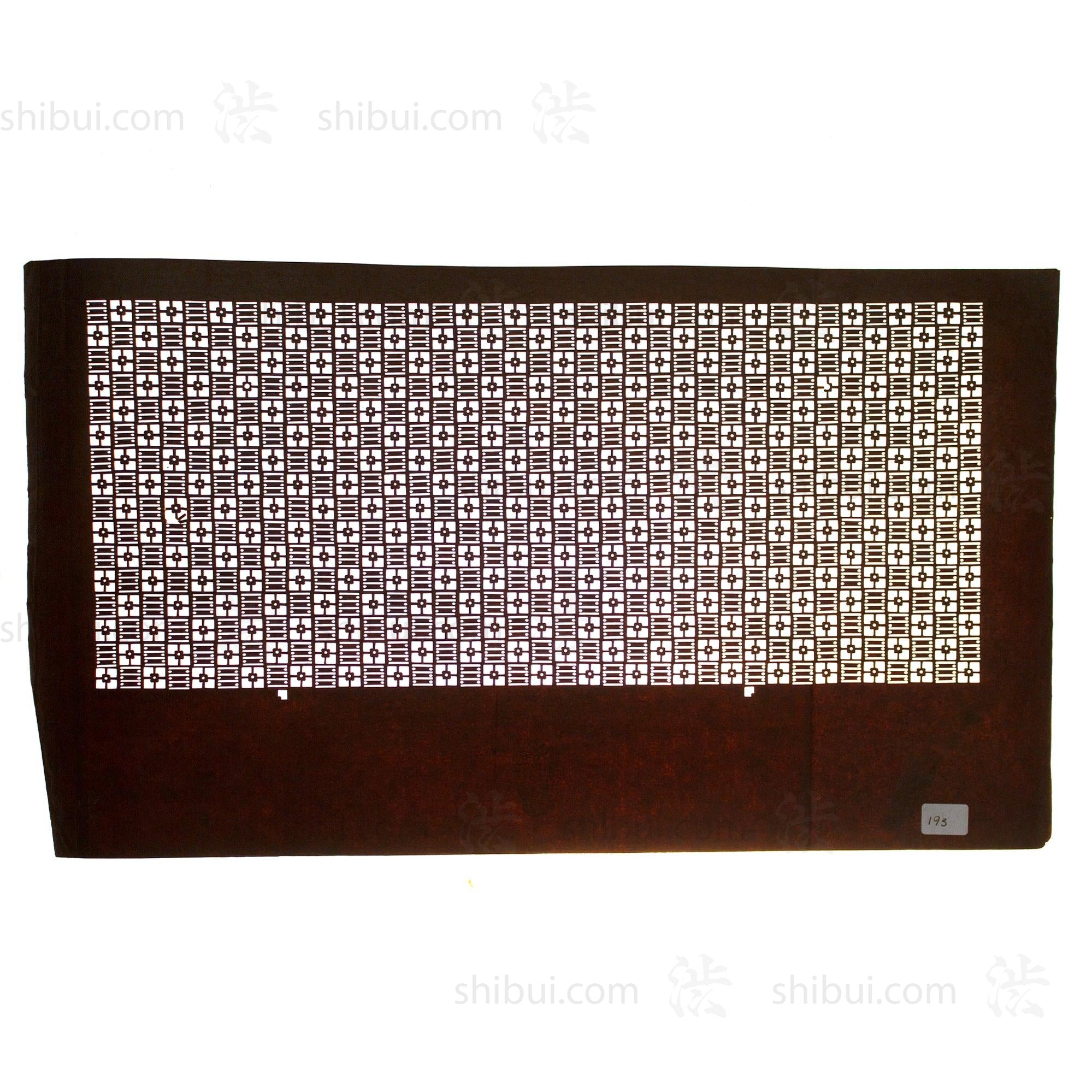 Katagami Japanese Lacquered Paper Stencil