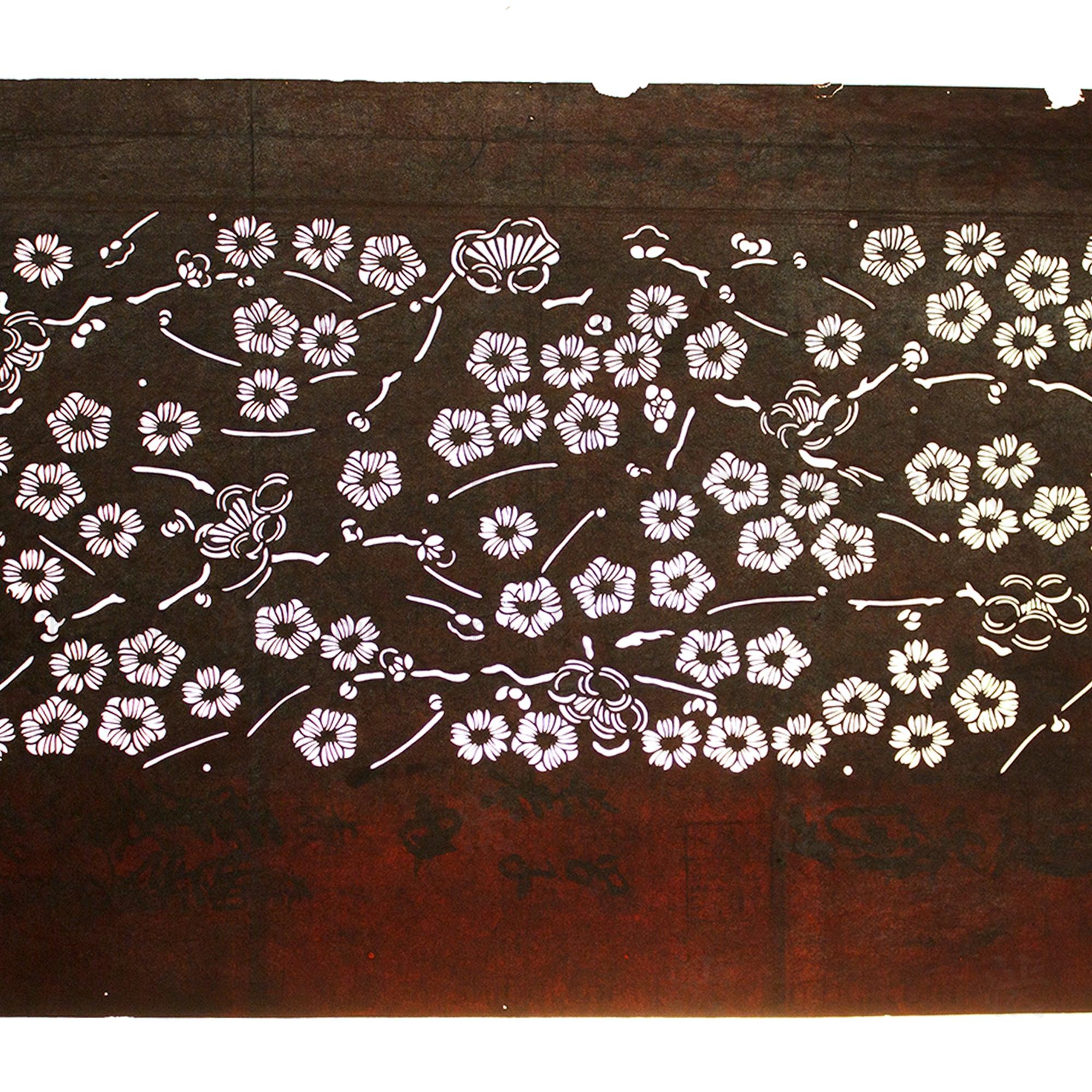 Katagami Japanese Lacquered Paper Stencil