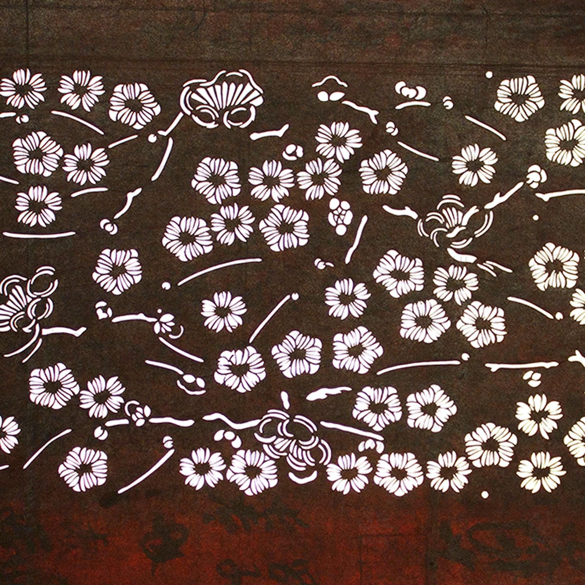 Katagami Japanese Lacquered Paper Stencil