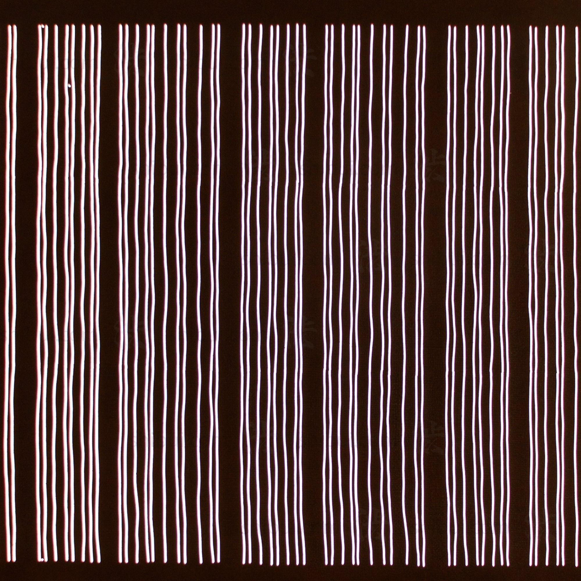 Set of 3 Line Motif Katagami | Japanese Lacquered Paper Stencil