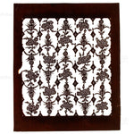 Carnation Motif Katagami | Japanese Lacquered Paper Stencil