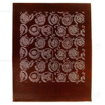 Flower Field Motif Katagami | Japanese Lacquered Paper Stencil