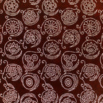 Flower Field Motif Katagami | Japanese Lacquered Paper Stencil