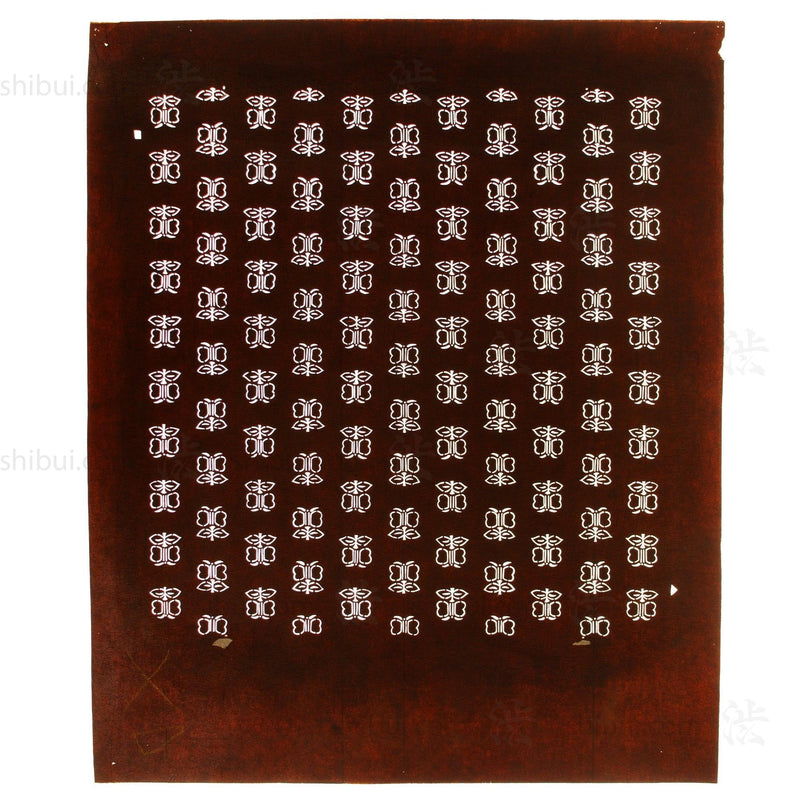 Butterfly Motif Katagami | Japanese Lacquered Paper Stencil