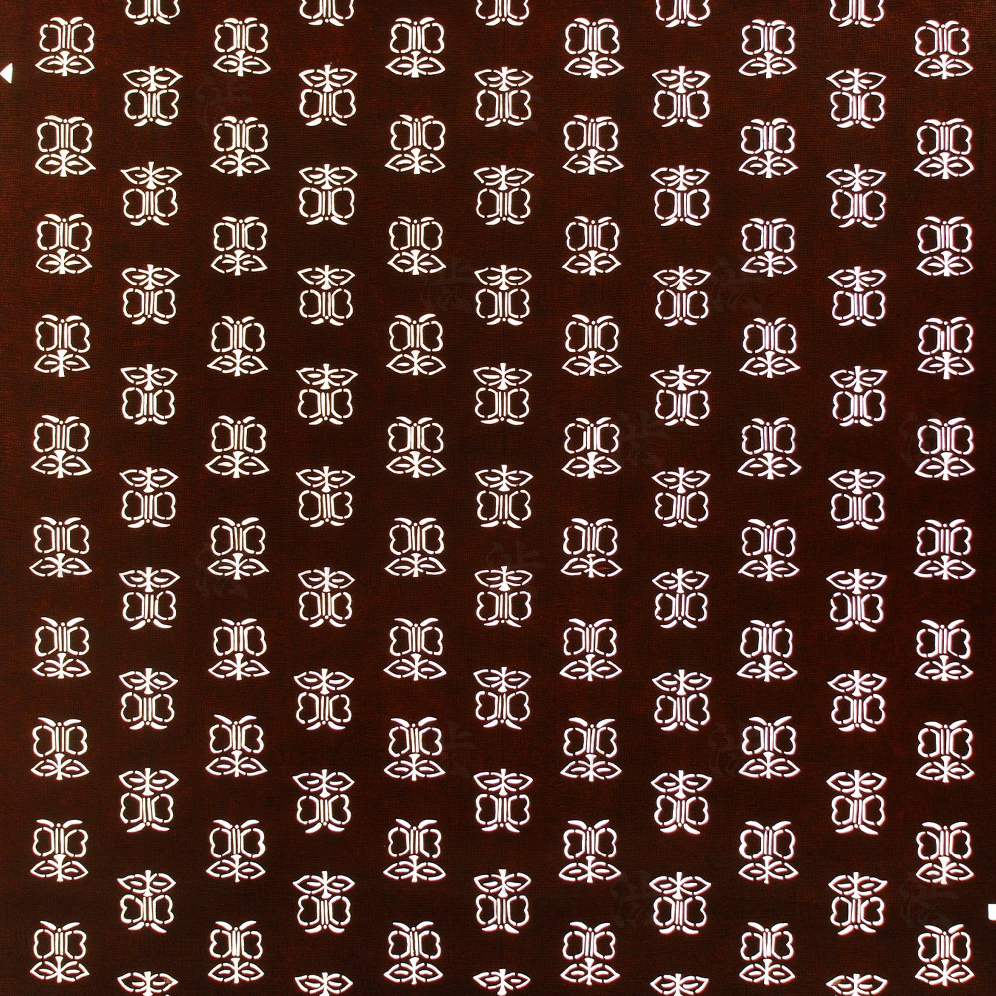 Butterfly Motif Katagami | Japanese Lacquered Paper Stencil