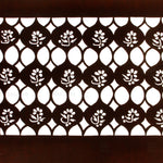Geometric Floral Motif Katagami | Japanese Lacquered Paper Stencil