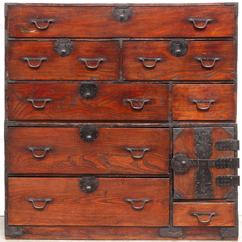 Two Section Clothing Chest from Kansai | Japanese Antique Furniture