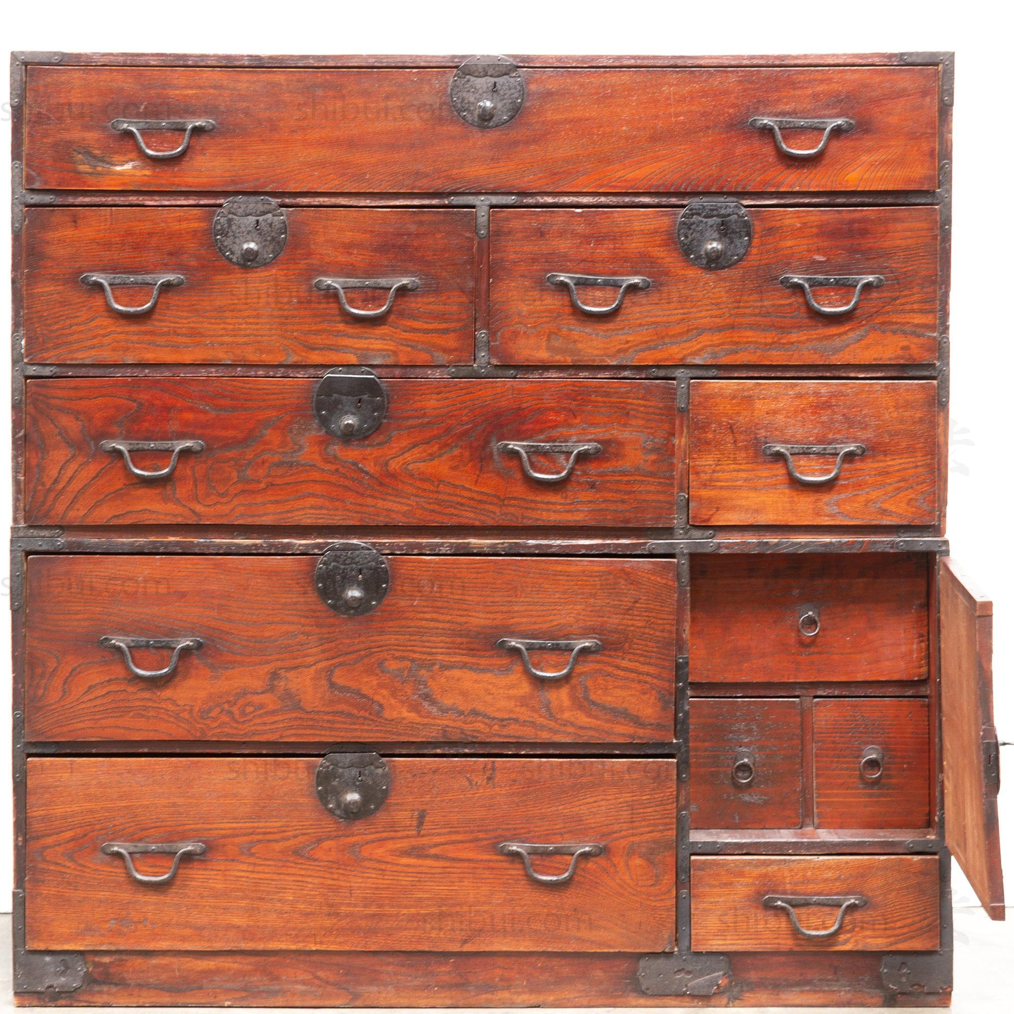 Two Section Clothing Chest from Kansai | Japanese Antique Furniture